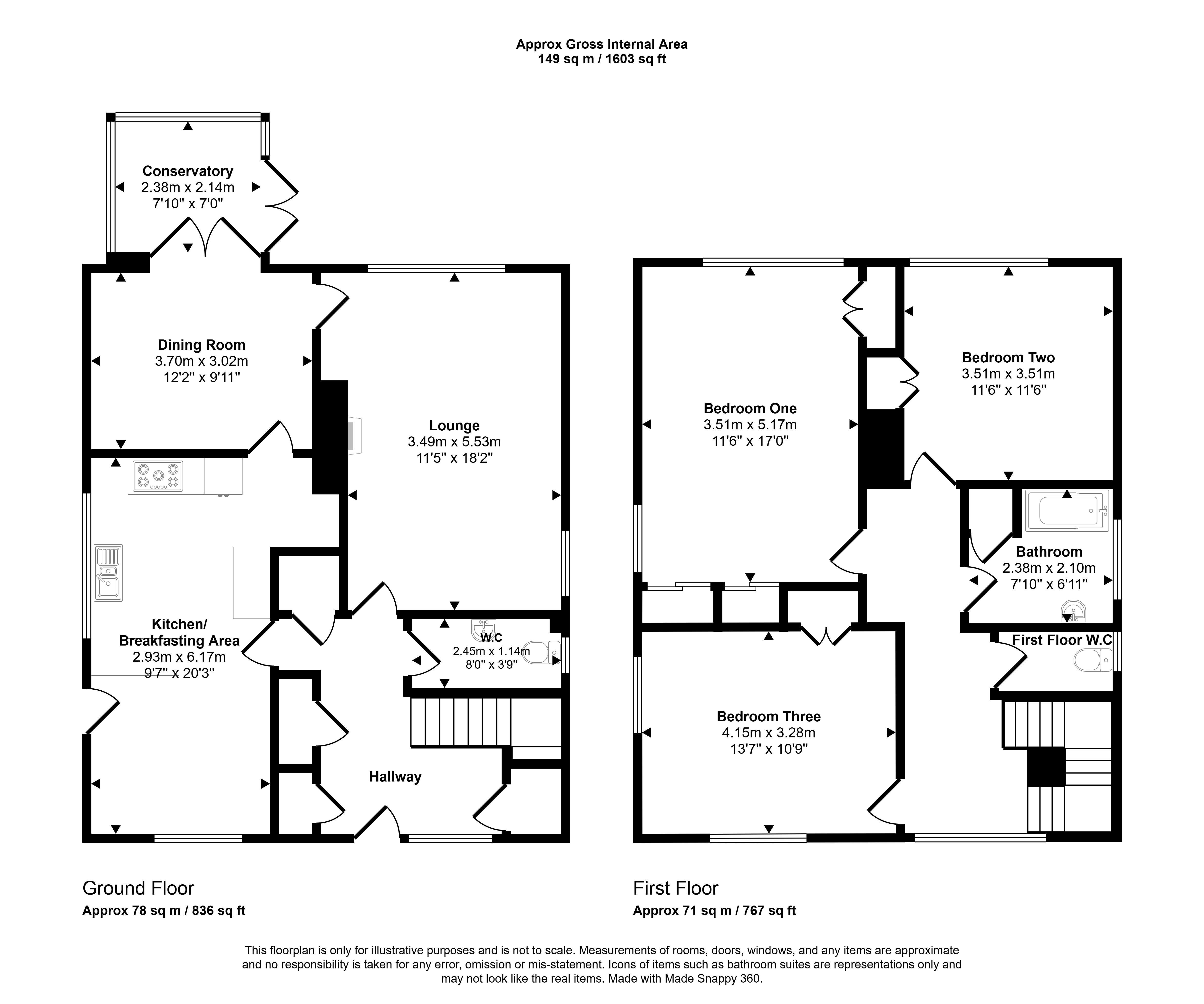 7, Woodlea Close, Houghton Le Spring floorplan