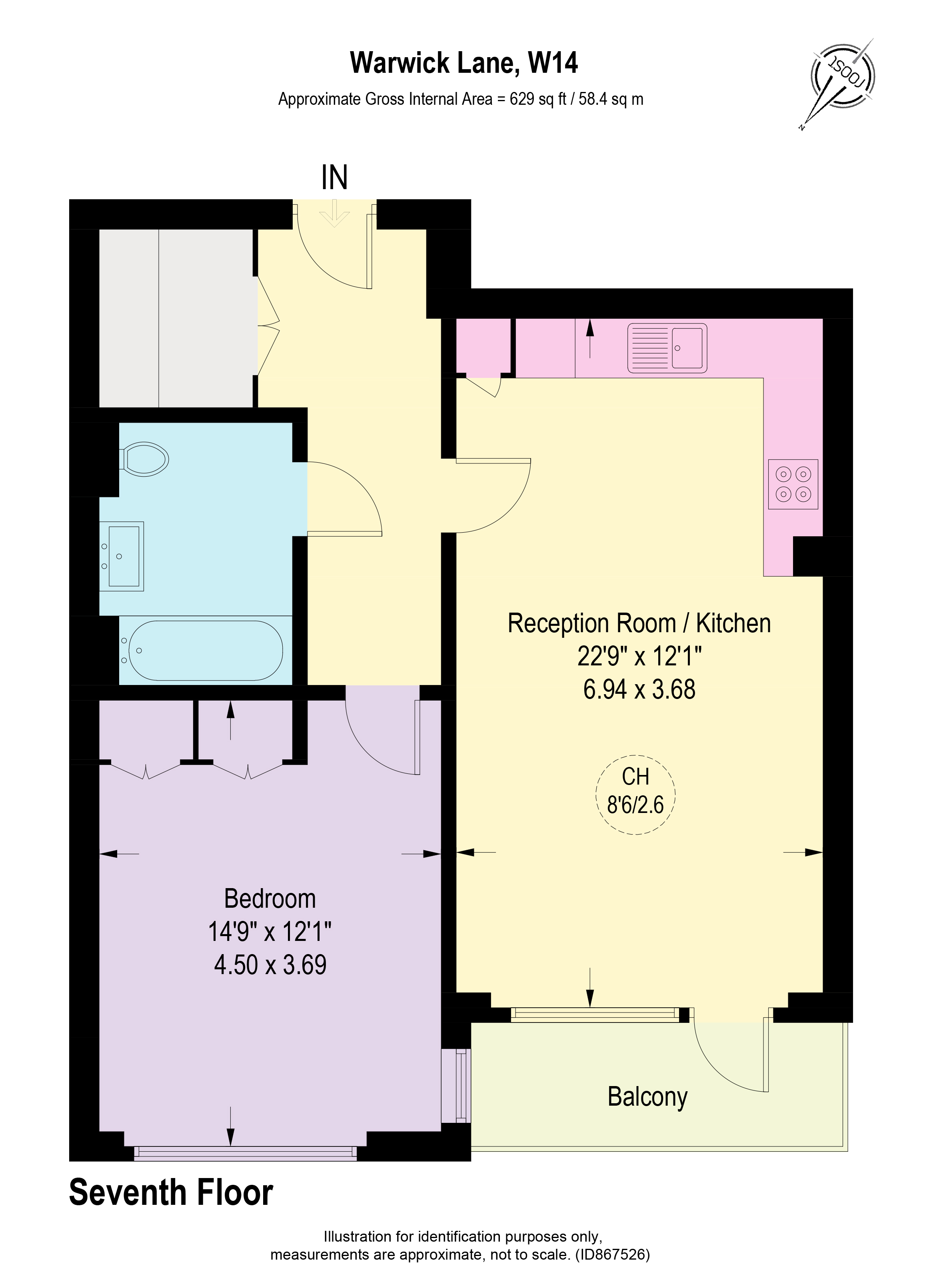 7, Warwick Lane, London floorplan