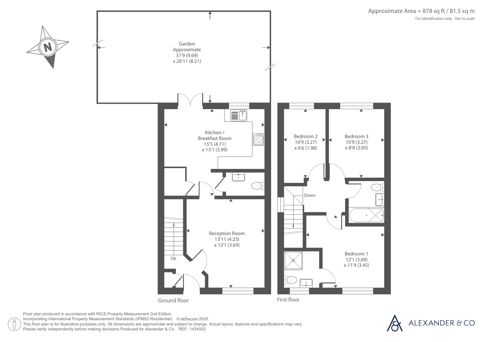 11, Ashington Way, Dunstable floorplan