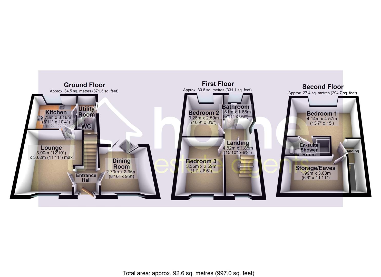 53, Demesne Drive, Stalybridge floorplan