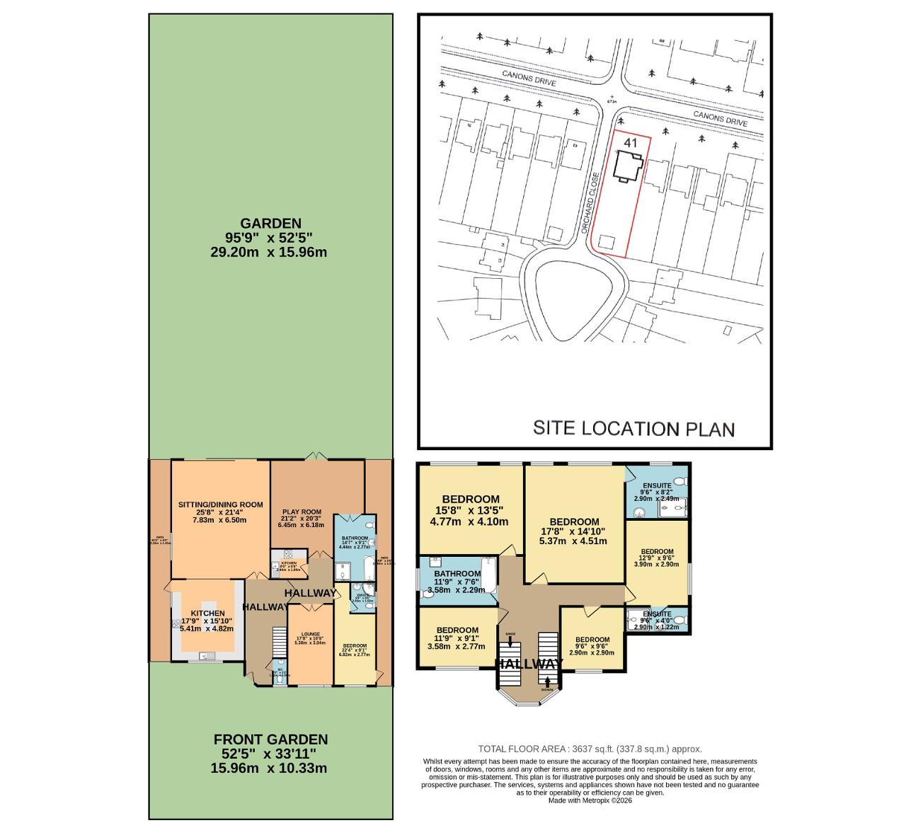 41, Canons Drive, Edgware floorplan
