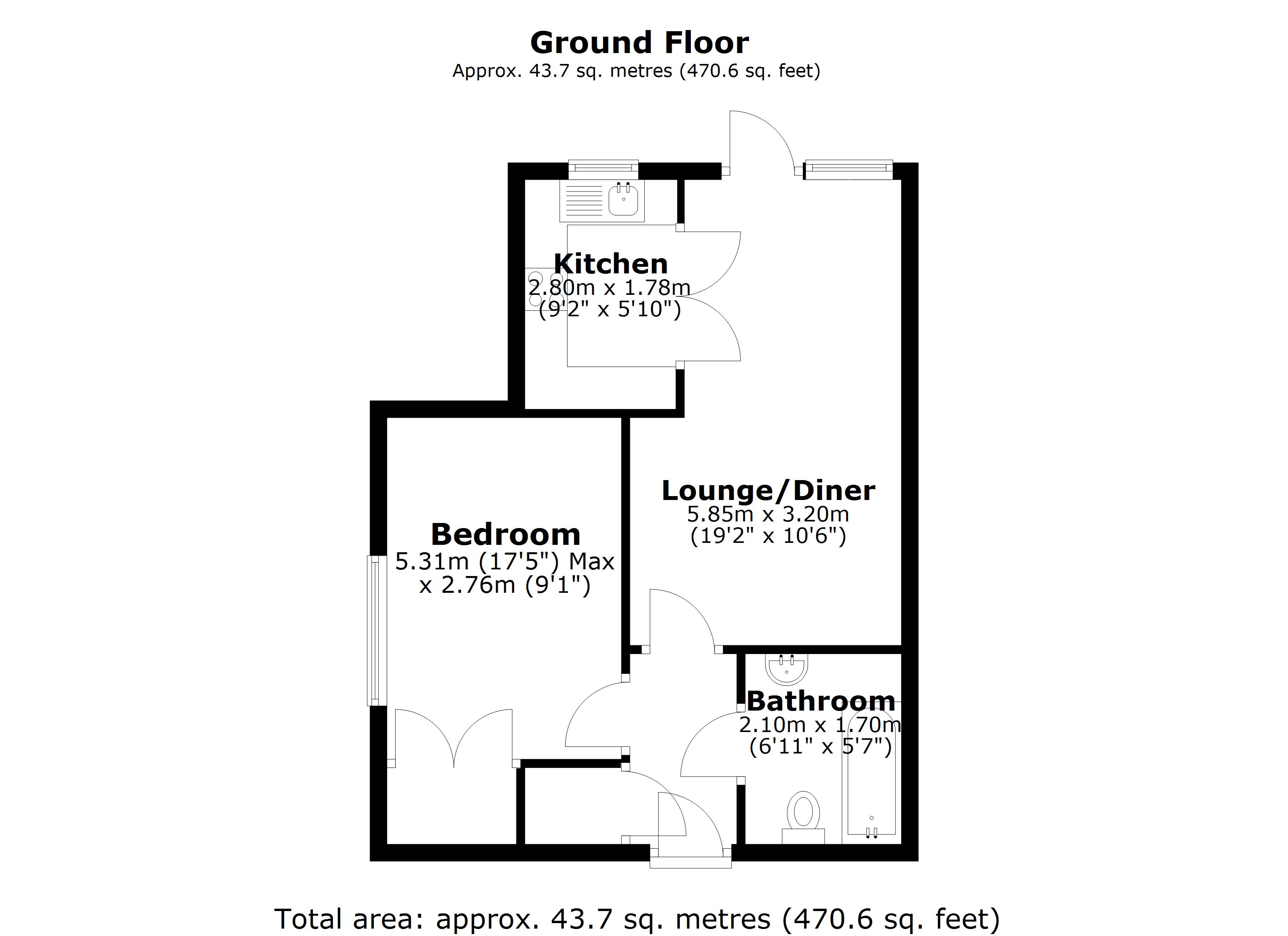 11, Charter Court, Retford floorplan