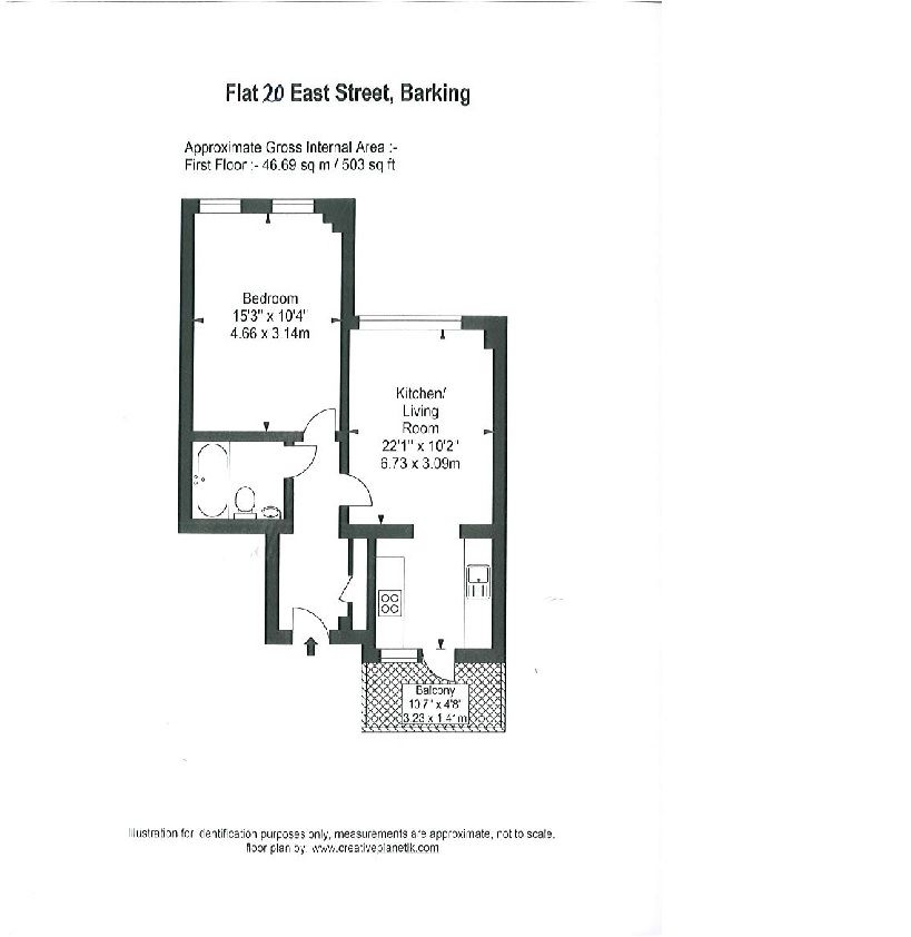 1 Bedrooms Flat to rent in East Street, Barking IG11