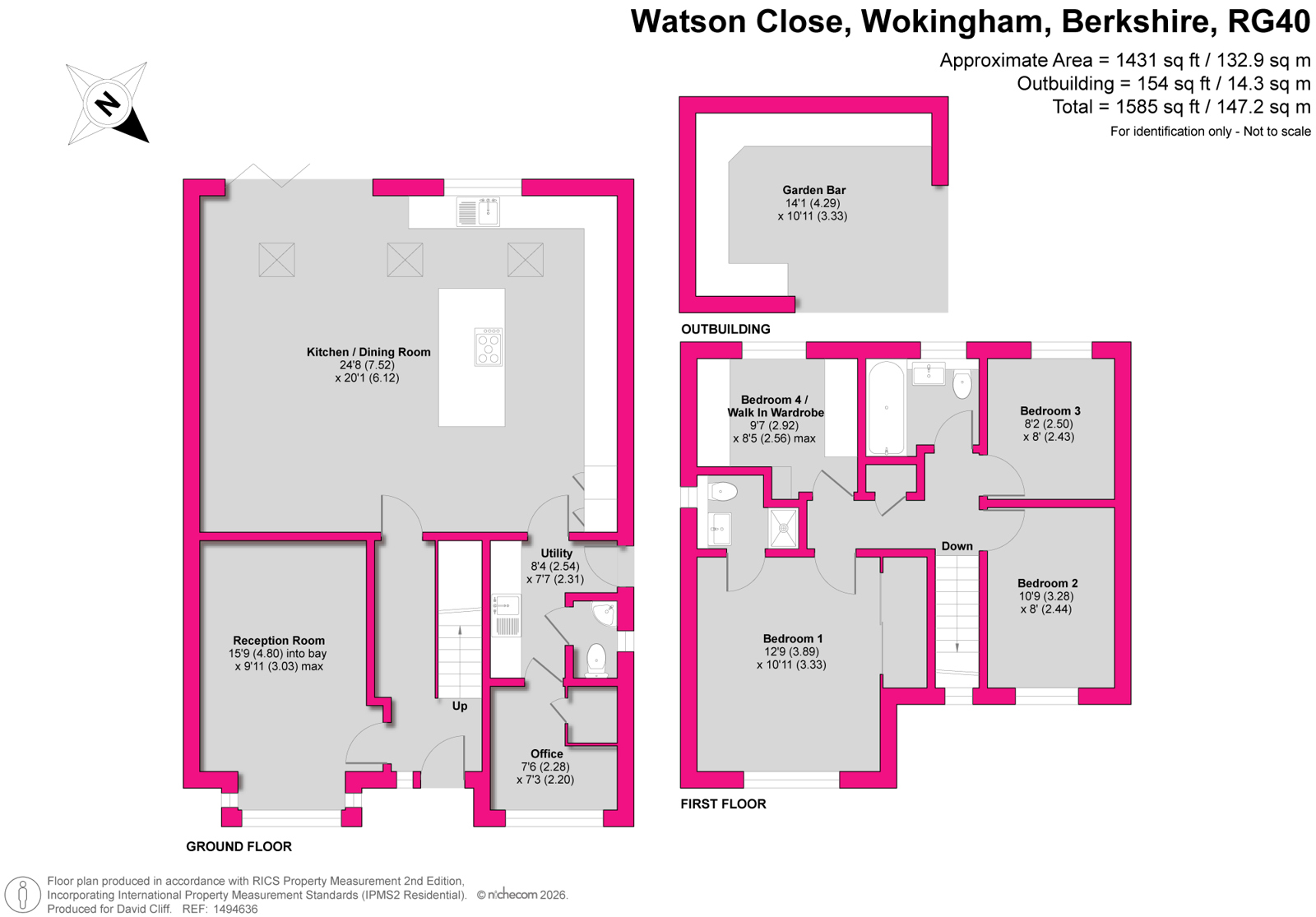 4, Watson Close, Berkshire floorplan