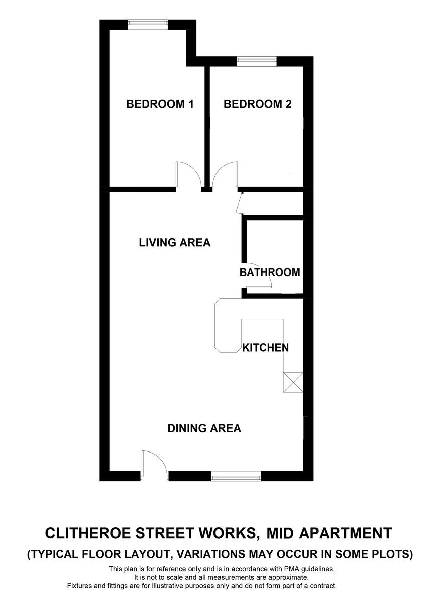 Clitheroe Street, Skipton BD23, 2 bedroom flat for sale 56676675
