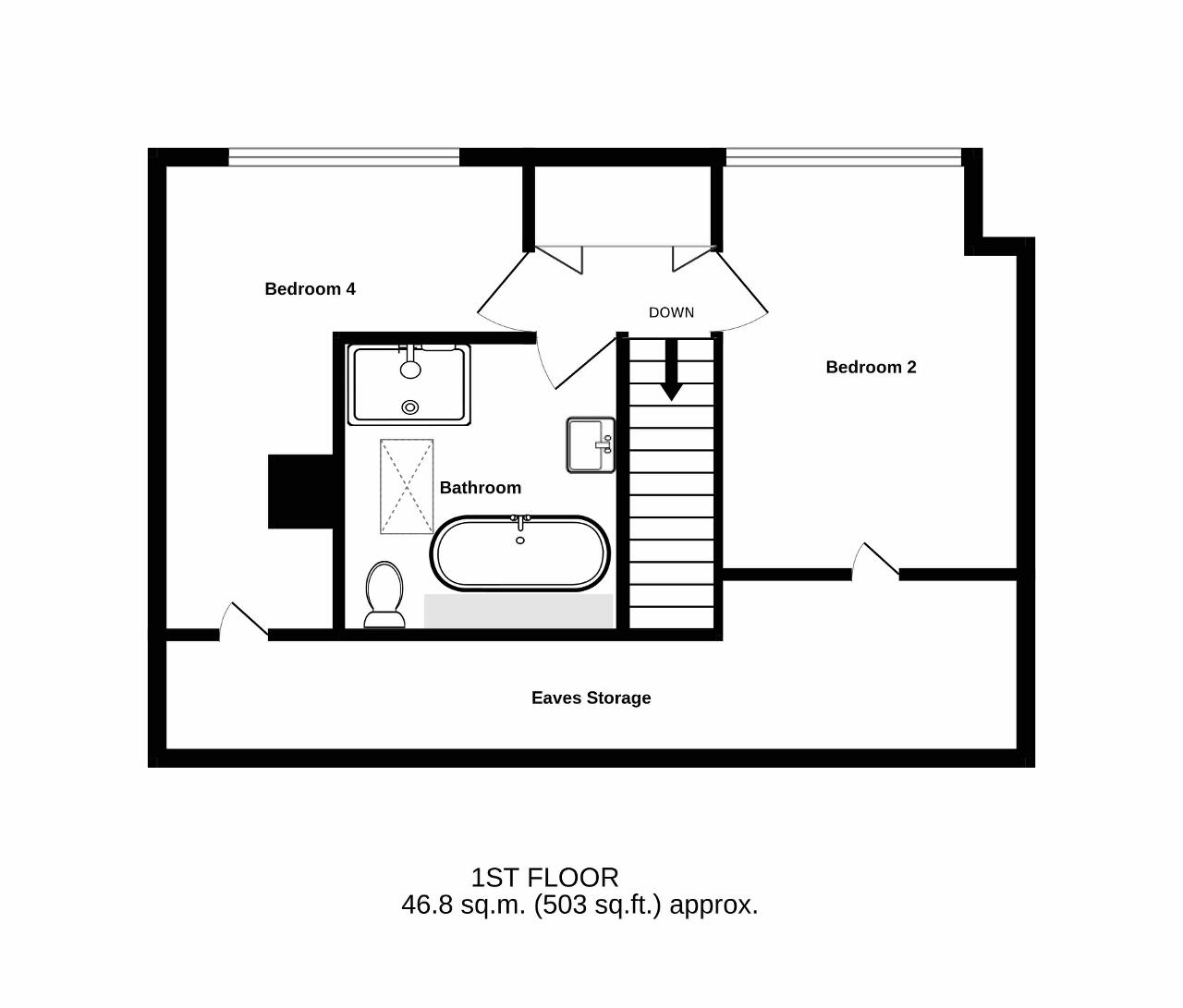 Downs Close, Dover floorplan