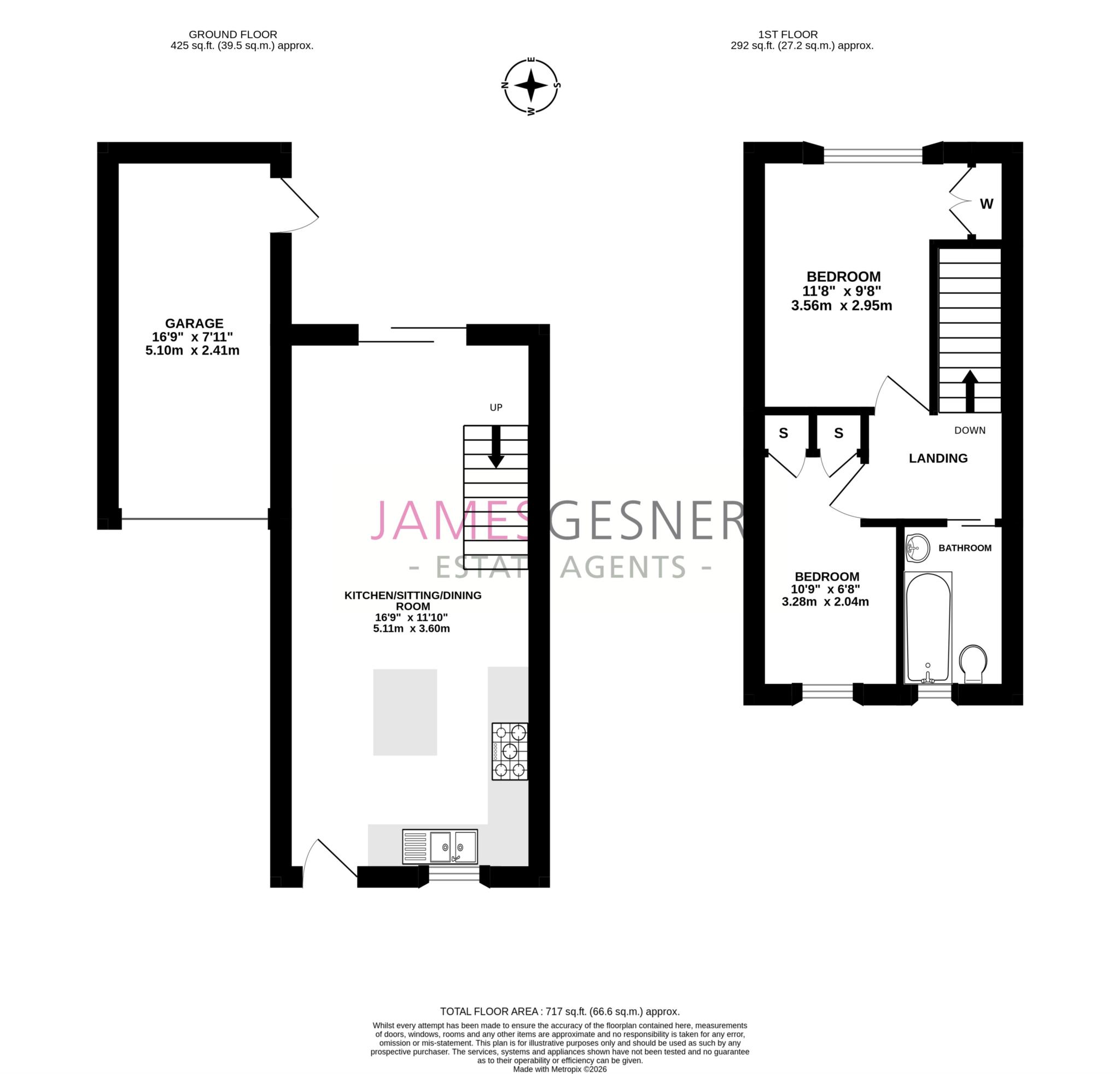17, St. Hildas Close, Didcot floorplan