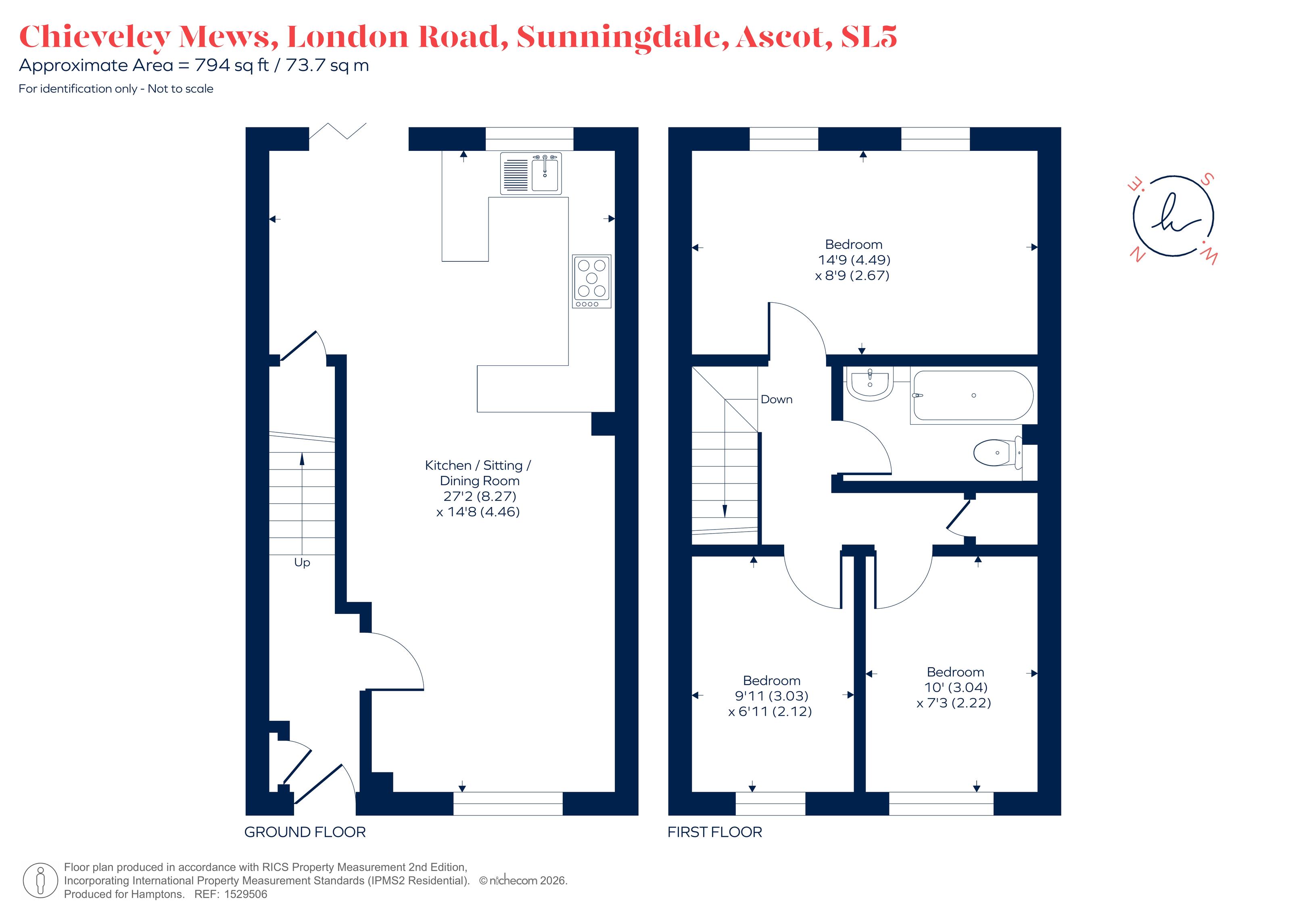 6, Chieveley Mews, London Road, Ascot floorplan