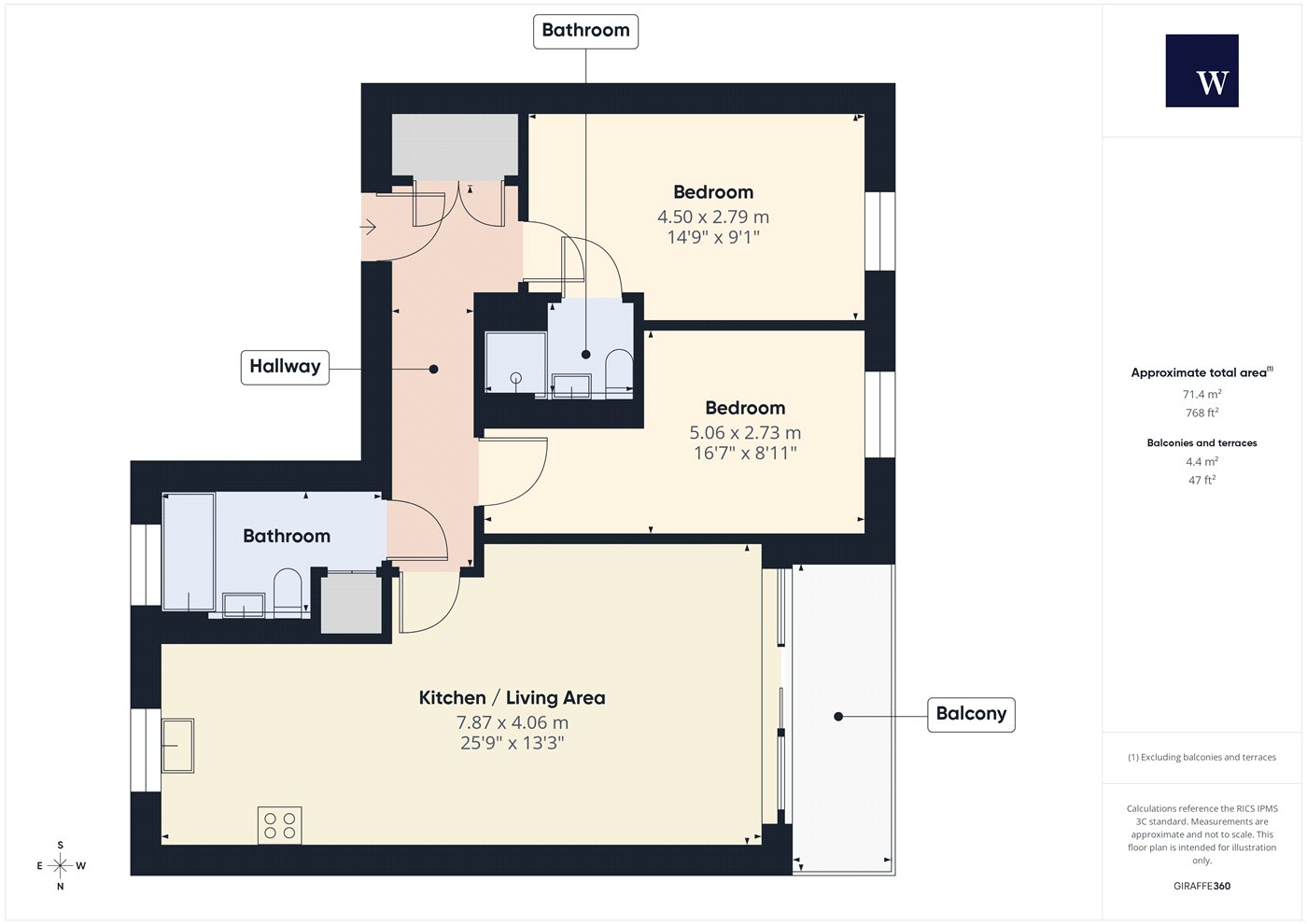 Flat 3, 115, Valley Road, London floorplan
