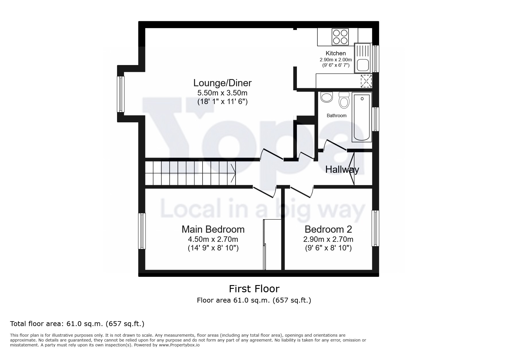 12, Lane End, Hatfield floorplan