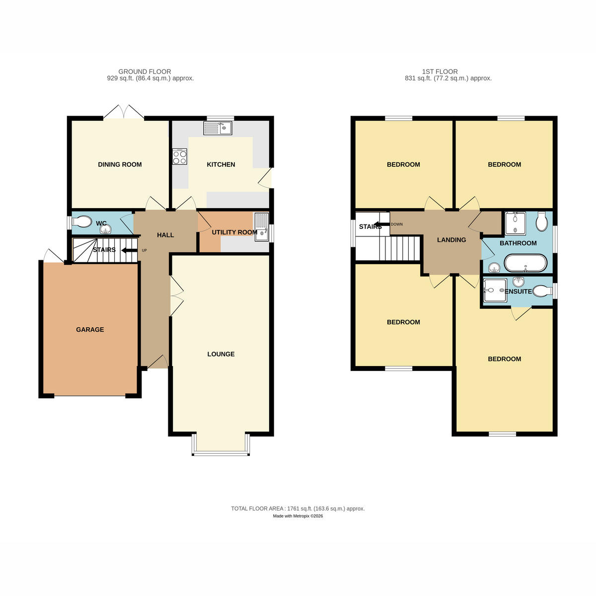 9, St. Clements Crescent, Benfleet floorplan