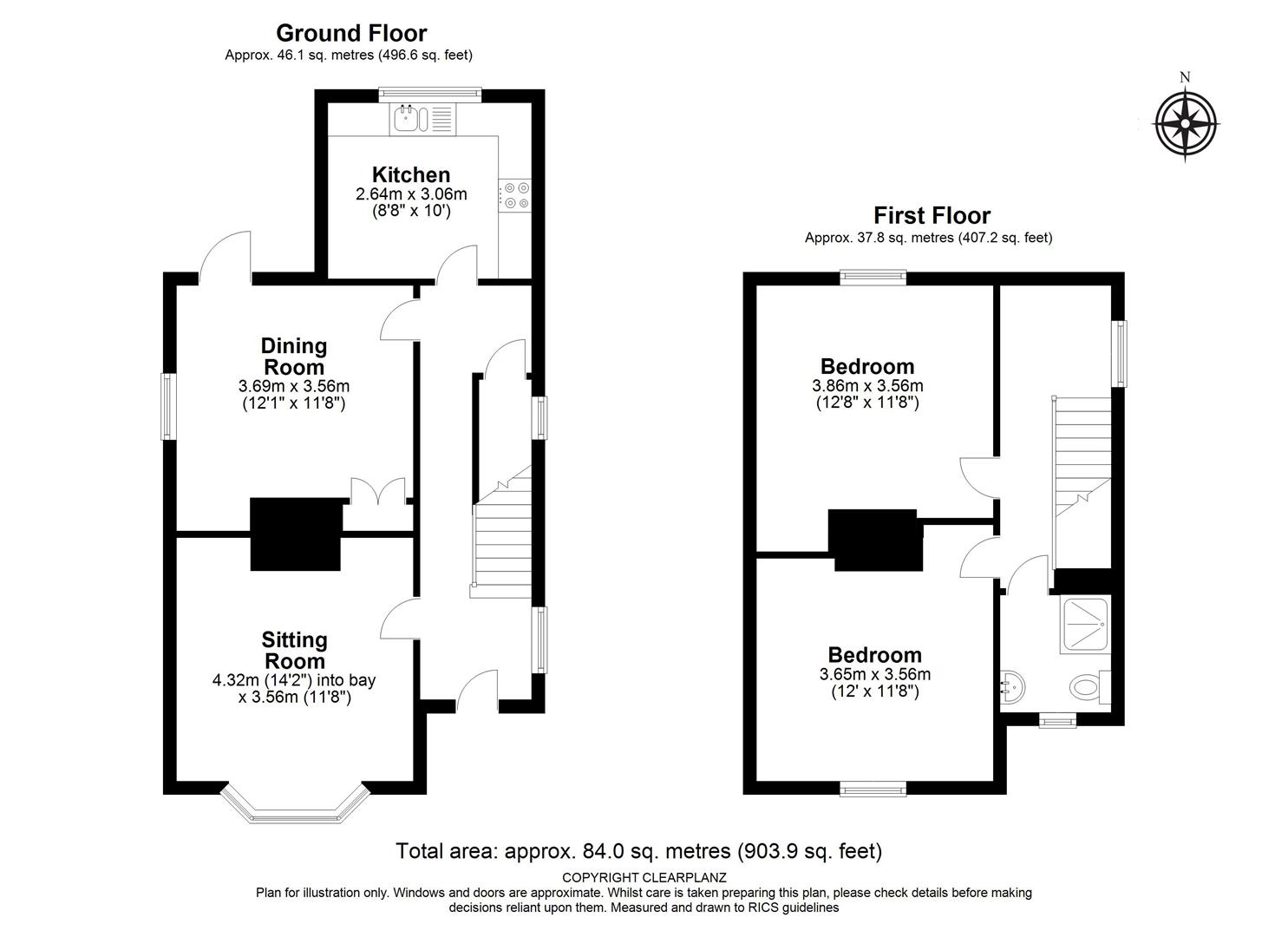 Brooklands, High Street, Stockbridge floorplan