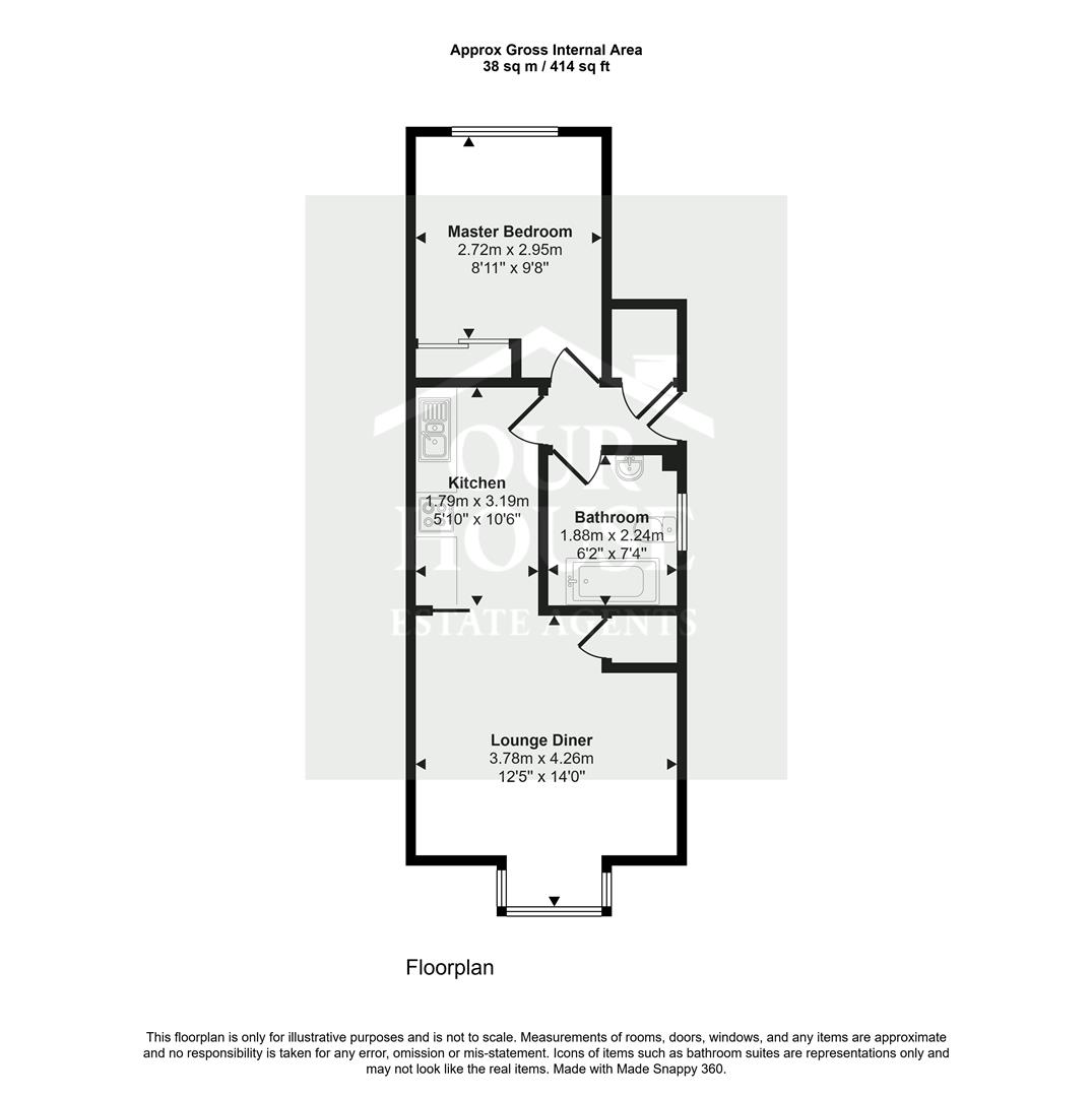 Flat 1, Clifford Court, Hornsea floorplan