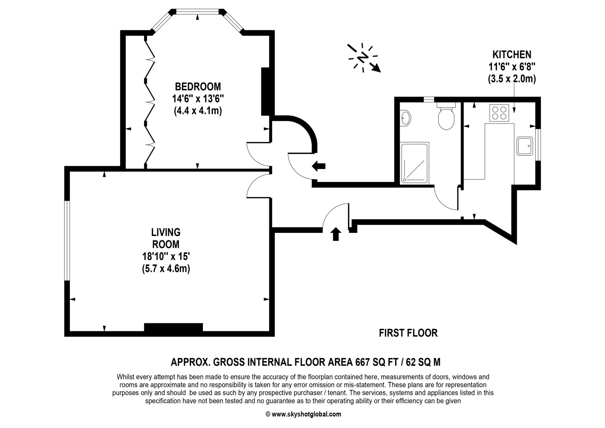 45 Clarefield Court, North End Lane, Ascot floorplan