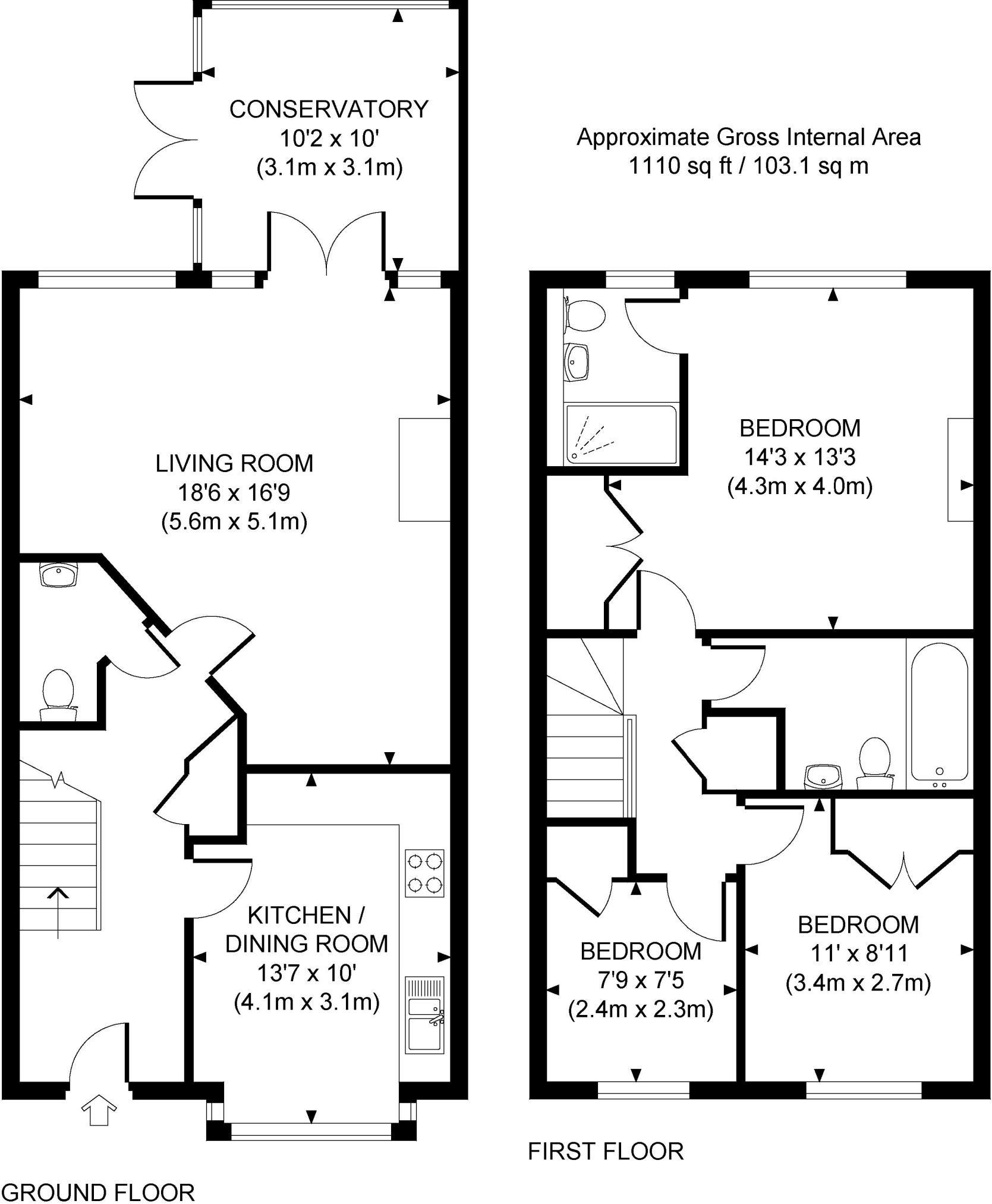 3 Bedrooms  to rent in Walnut Tree Place, Send, Woking GU23