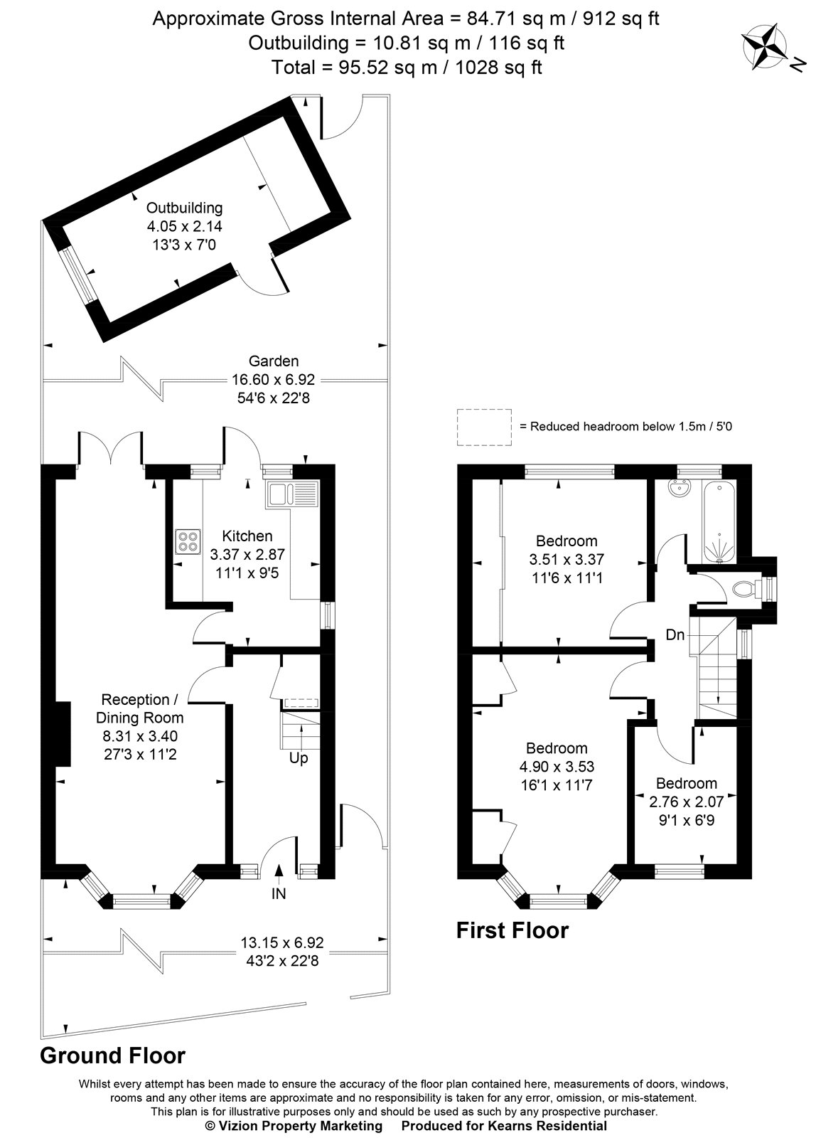 214, West End Road, Ruislip floorplan