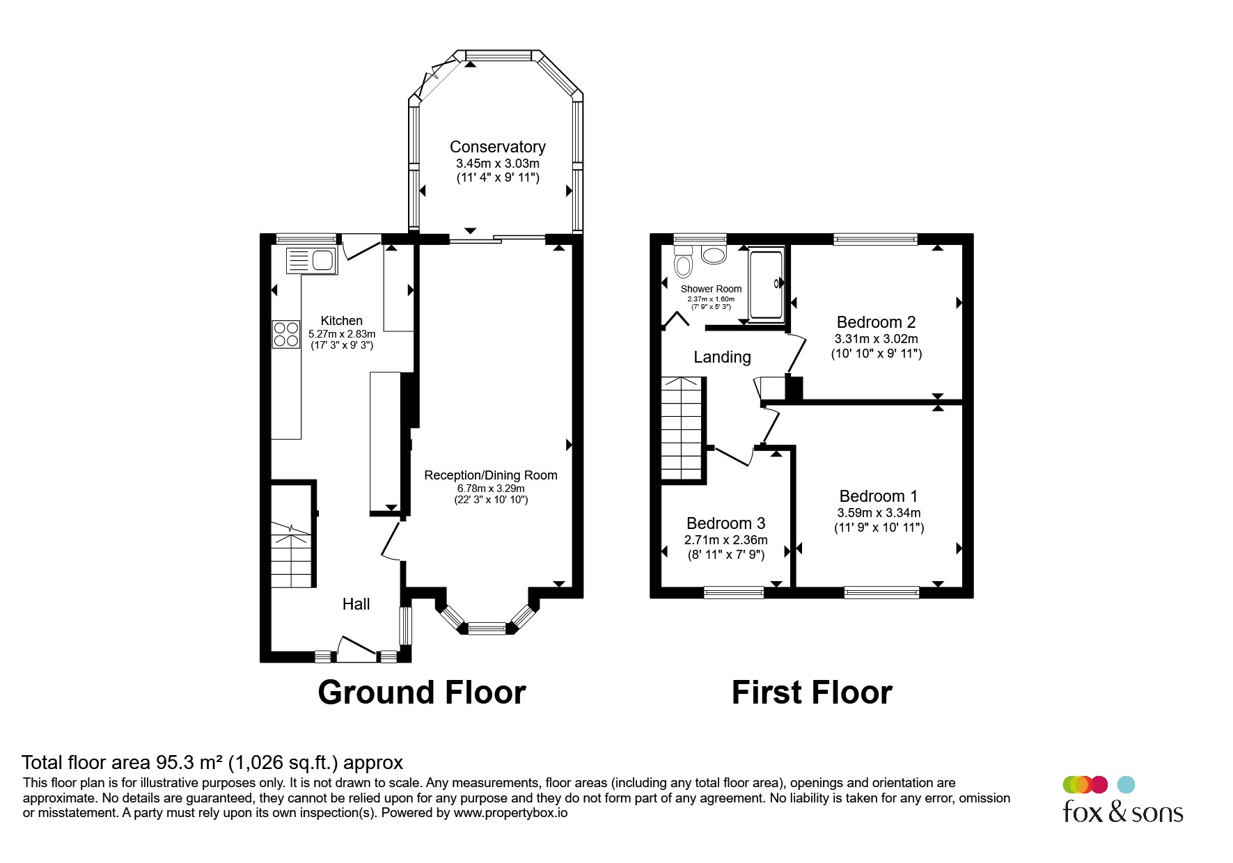 Loriners, Crawley floorplan