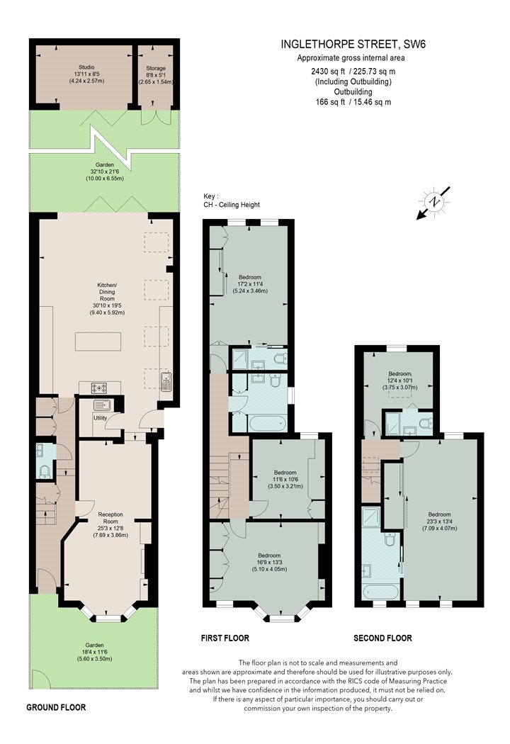 83, Inglethorpe Street, London floorplan