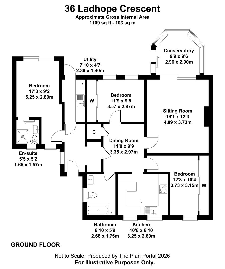 36, Ladhope Crescent, Galashiels floorplan