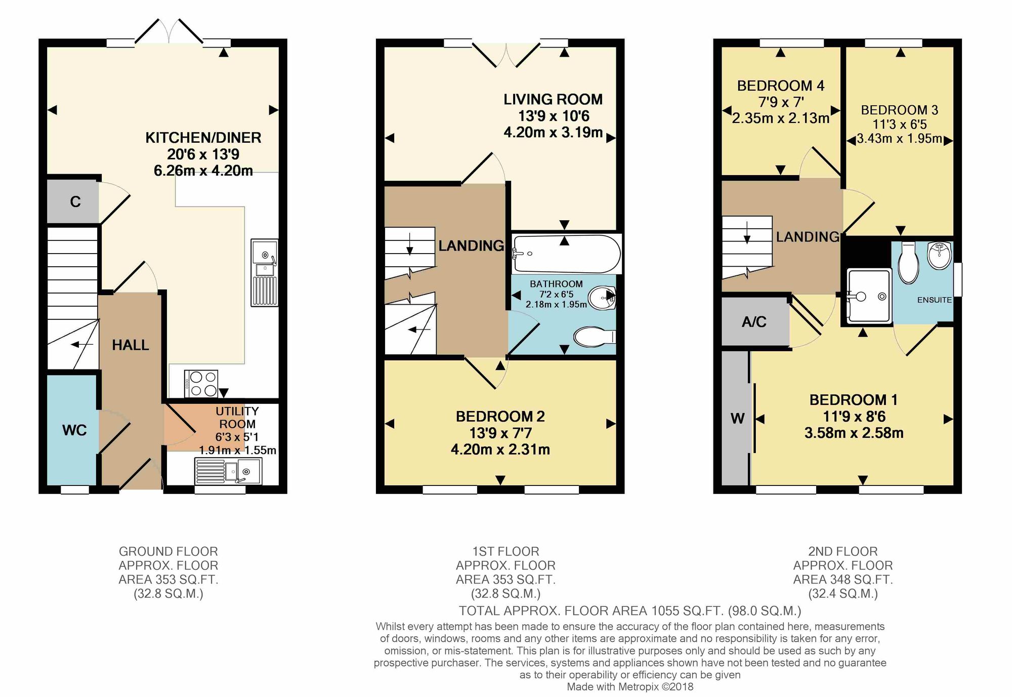 38 Grove Gate, Taunton floorplan