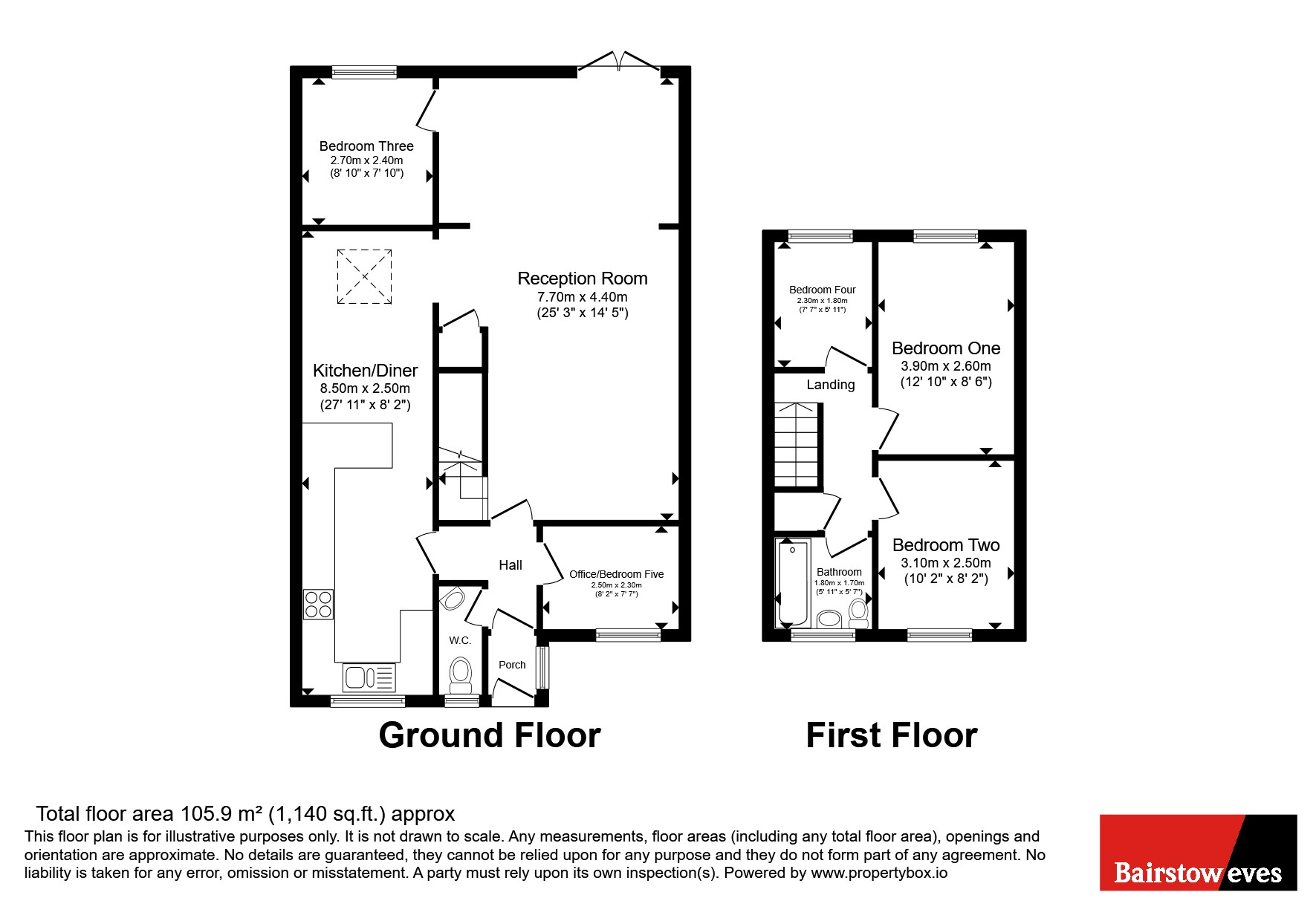1, Bronte Close, Ilford floorplan