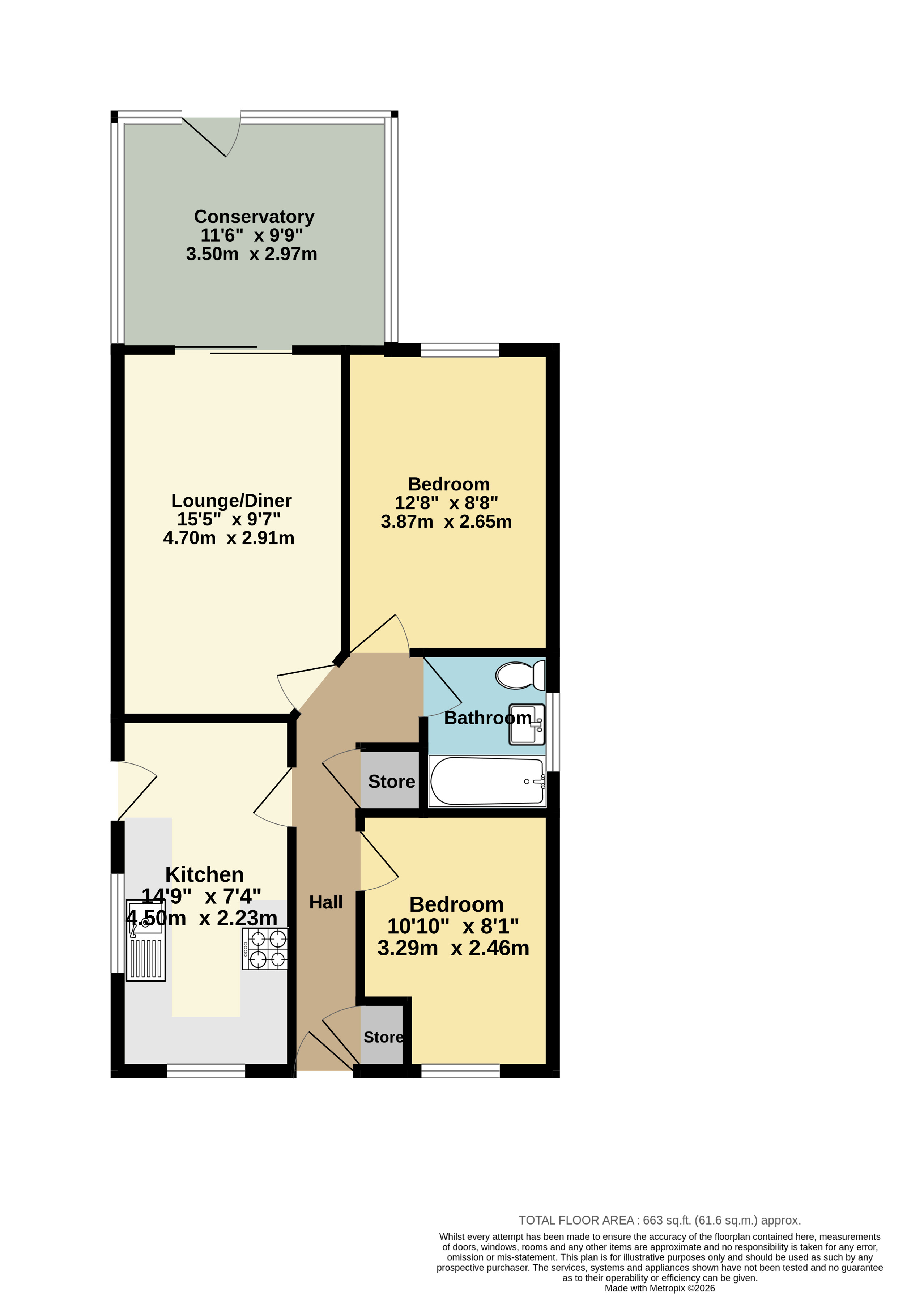 57A,, Downs Road, Kent floorplan