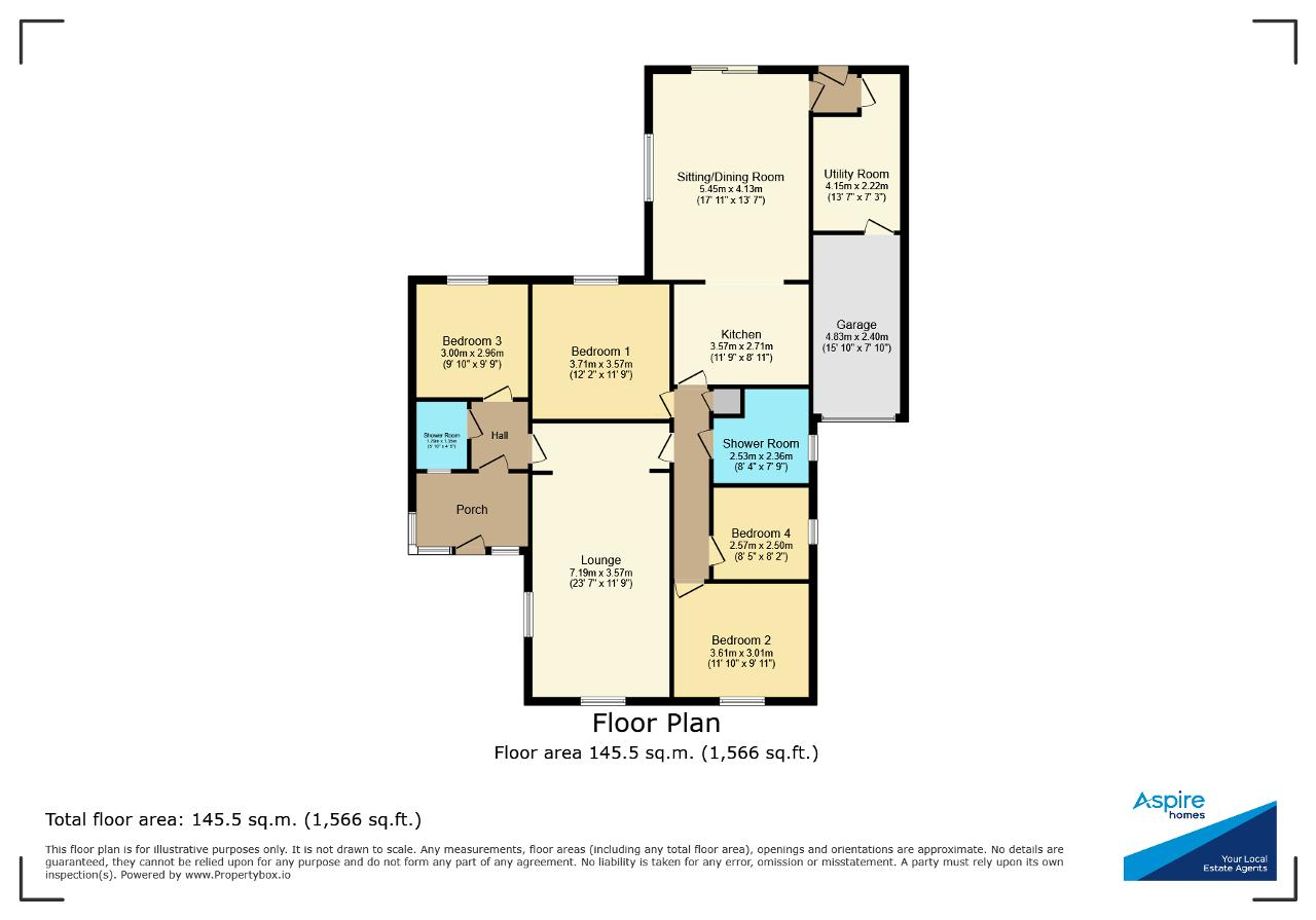 98, Little London, Spalding floorplan