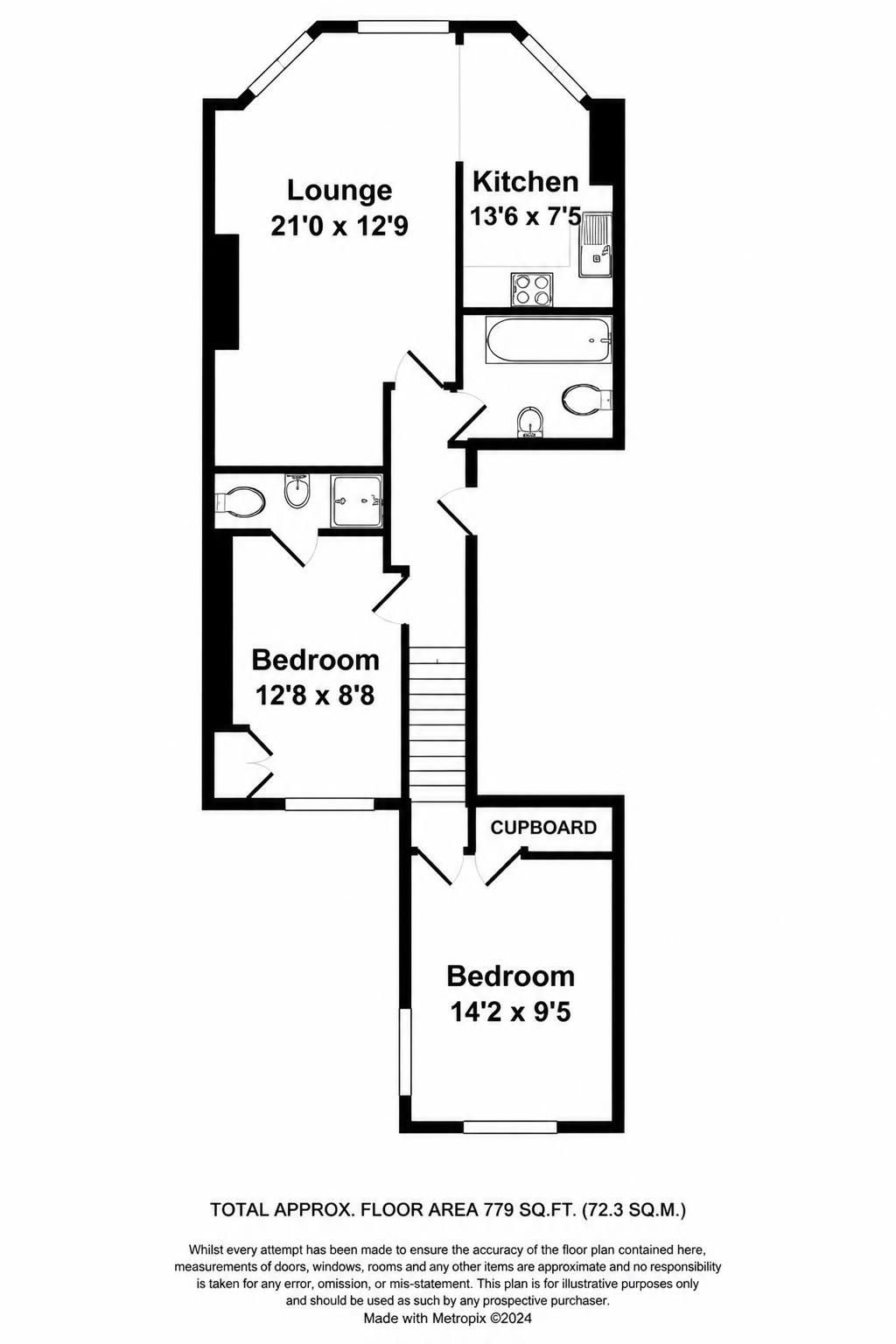 Denmark Terrace, Brighton floorplan