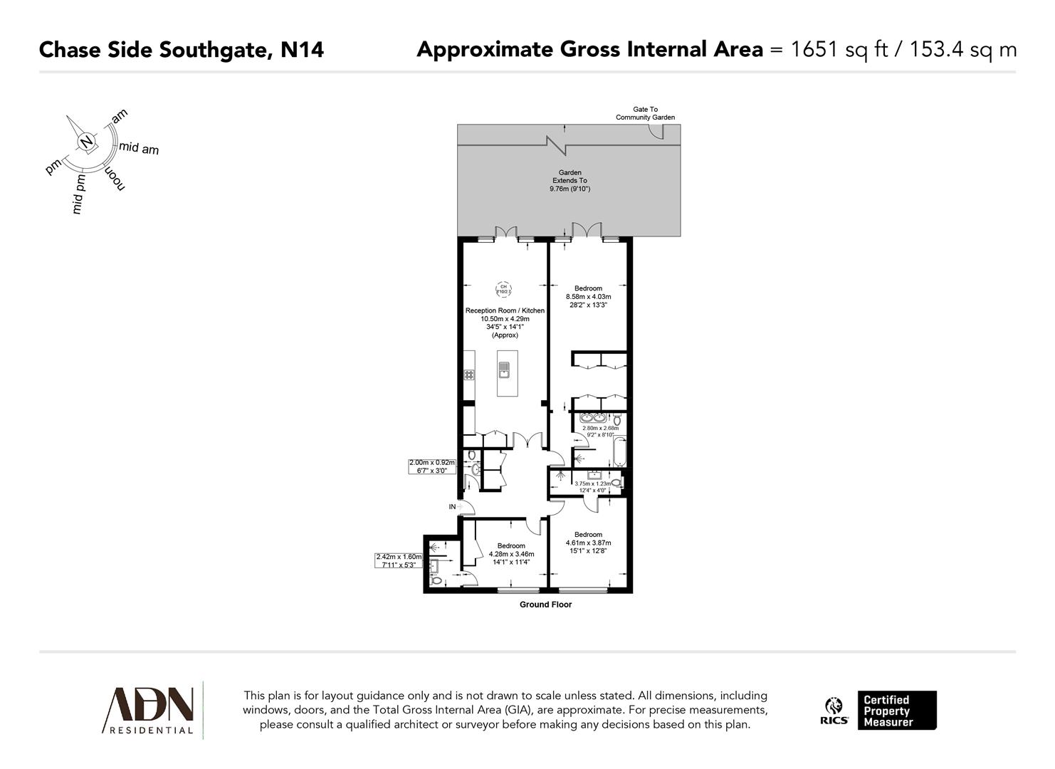 Chase Side, Southgate floorplan