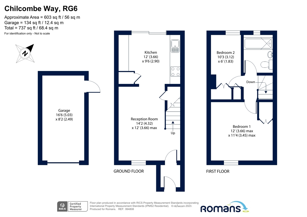 Way, Lower Earley, Reading RG6, 2 bedroom semidetached house