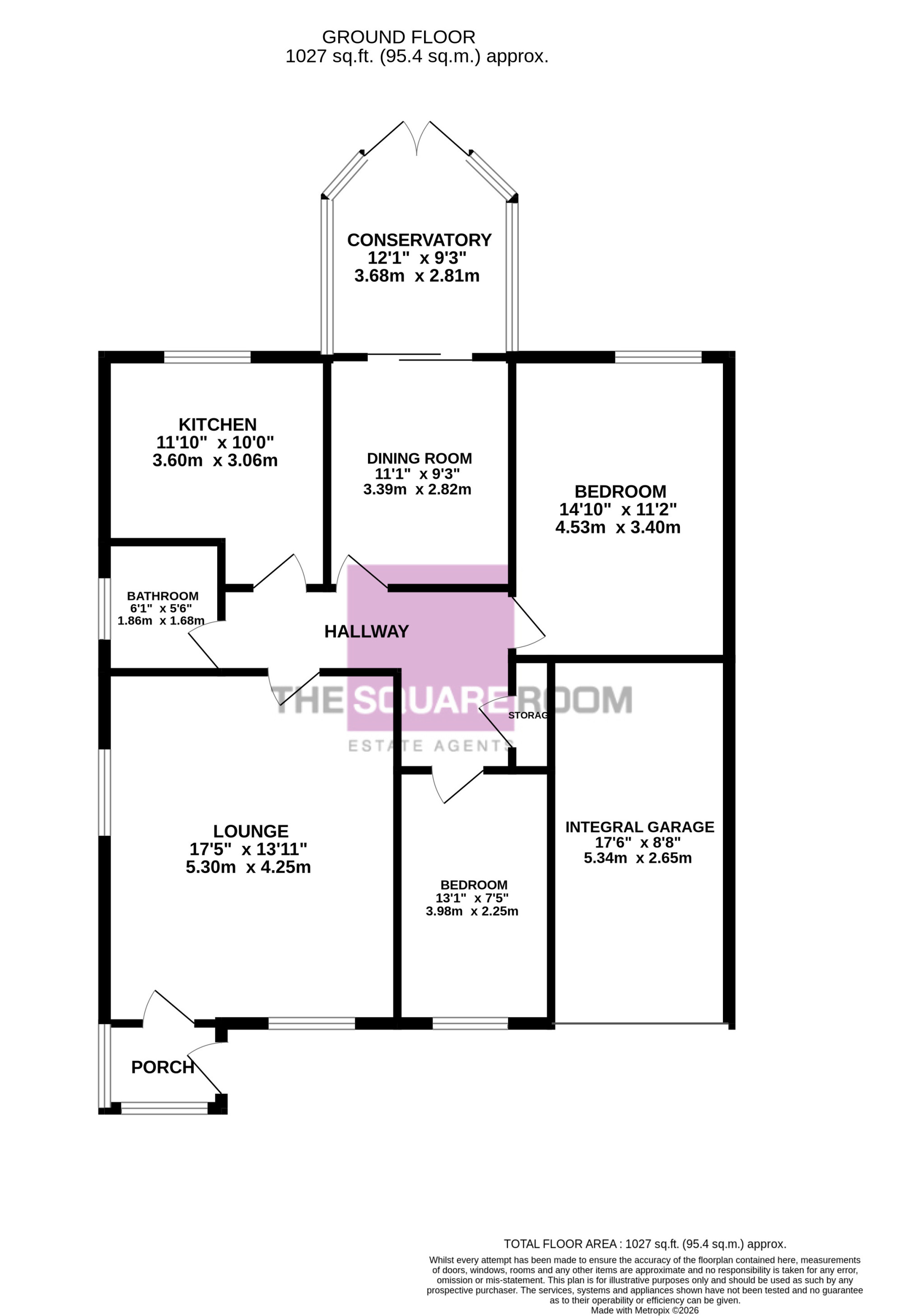 1, Burton Court, Fleetwood floorplan