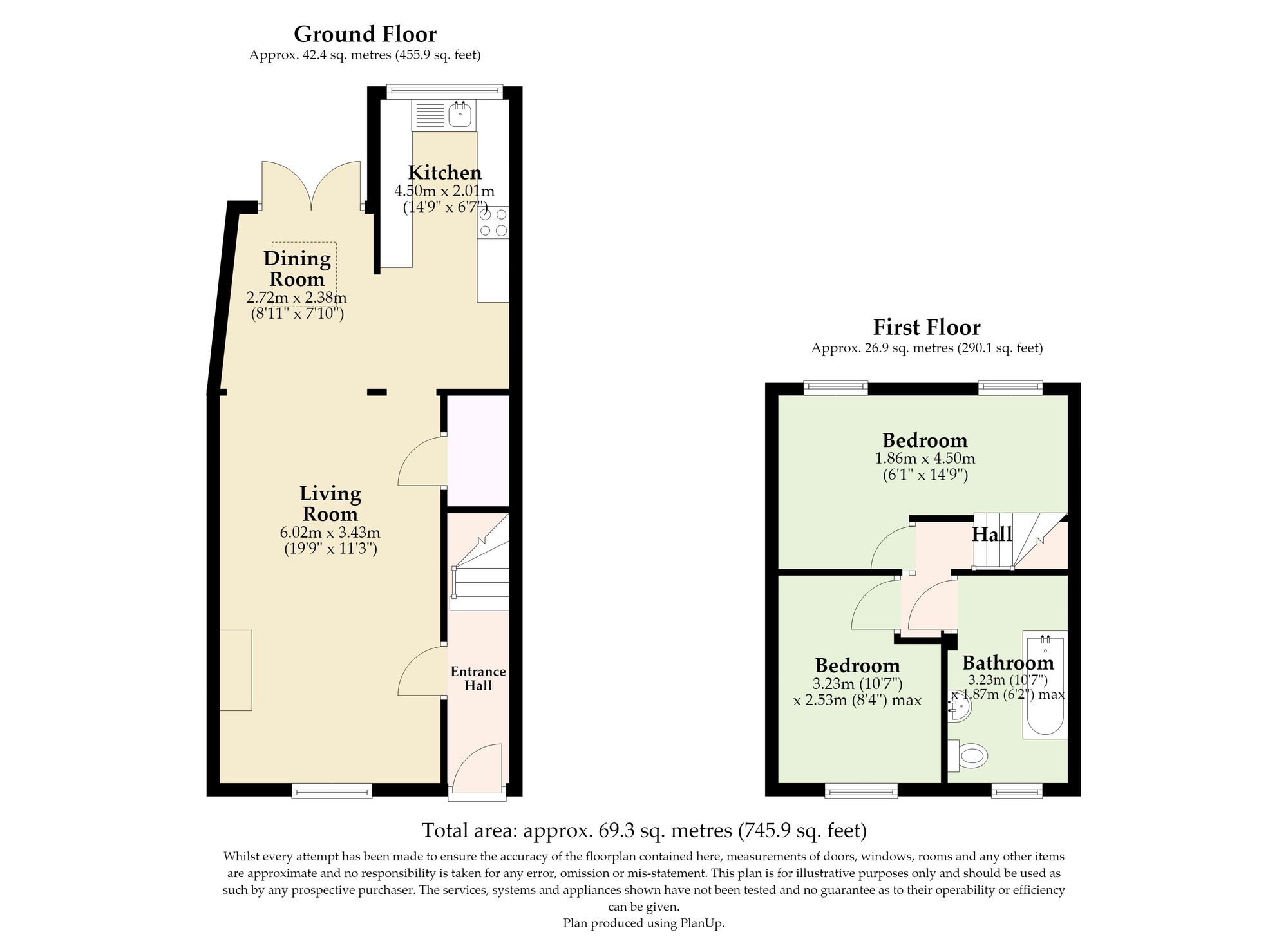 93 Bridge Road, Lowestoft floorplan