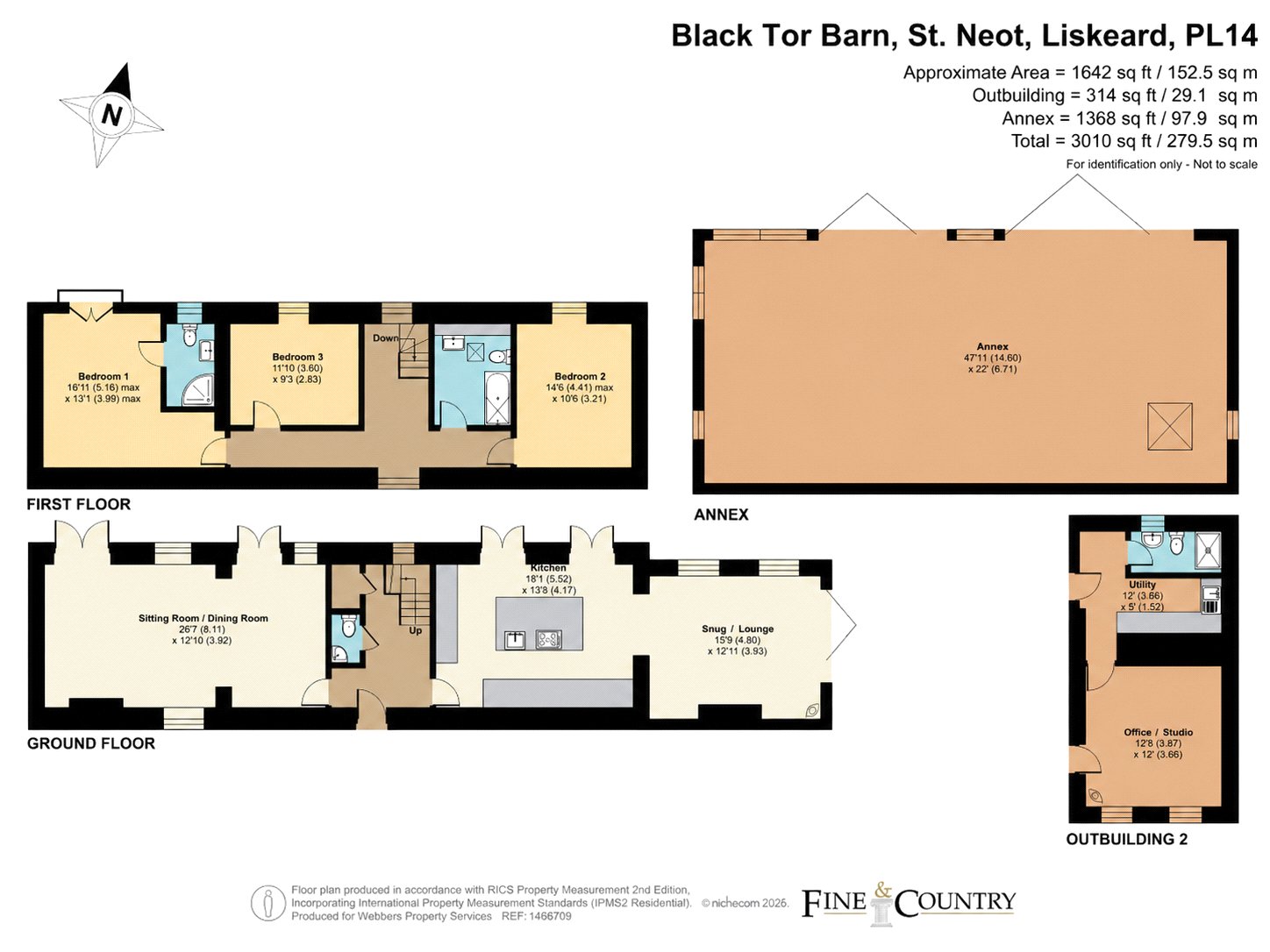 Black Tor Barn,, St. Neot, Cornwall floorplan