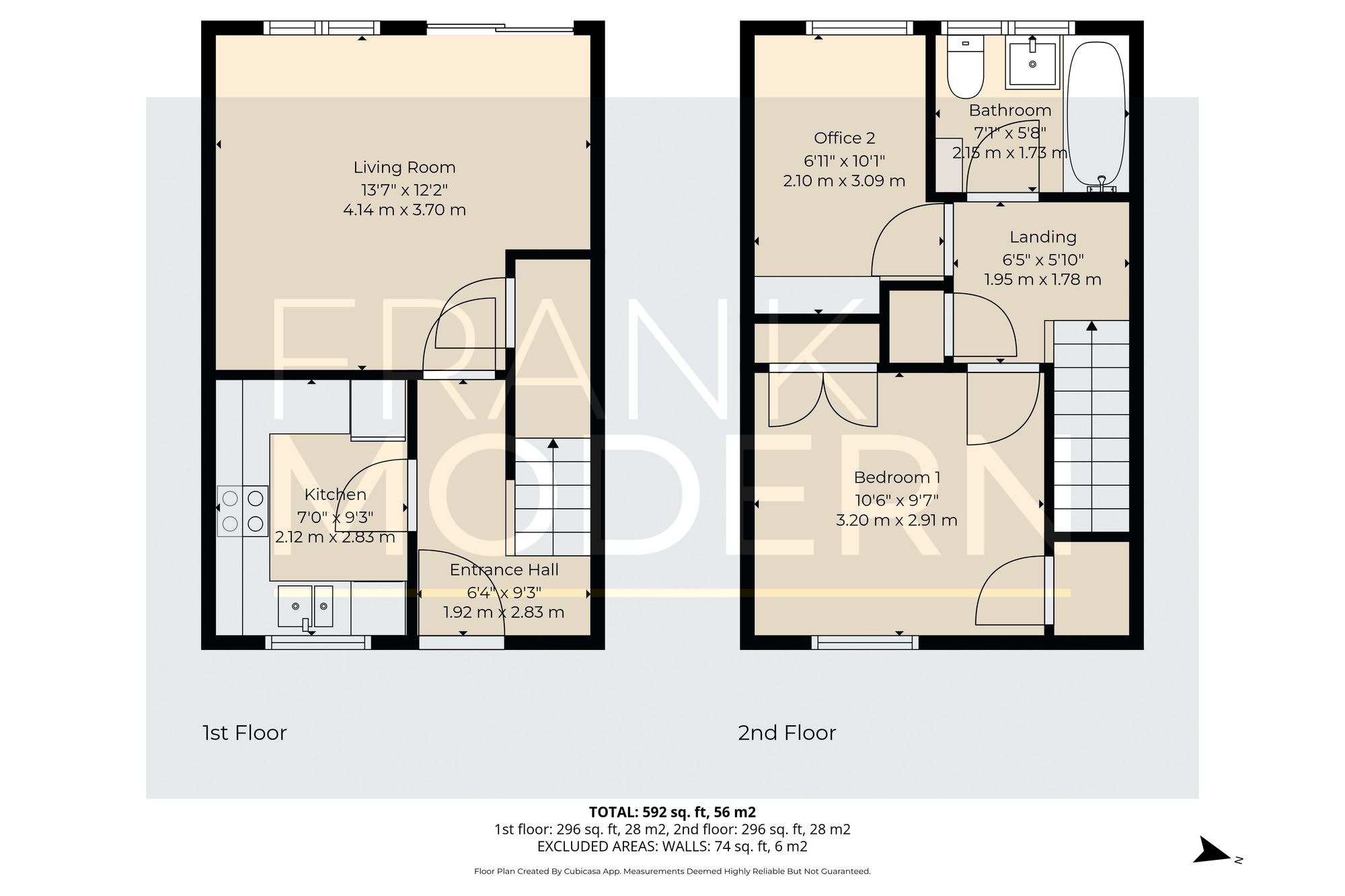 6 Clare Court, Peterborough floorplan