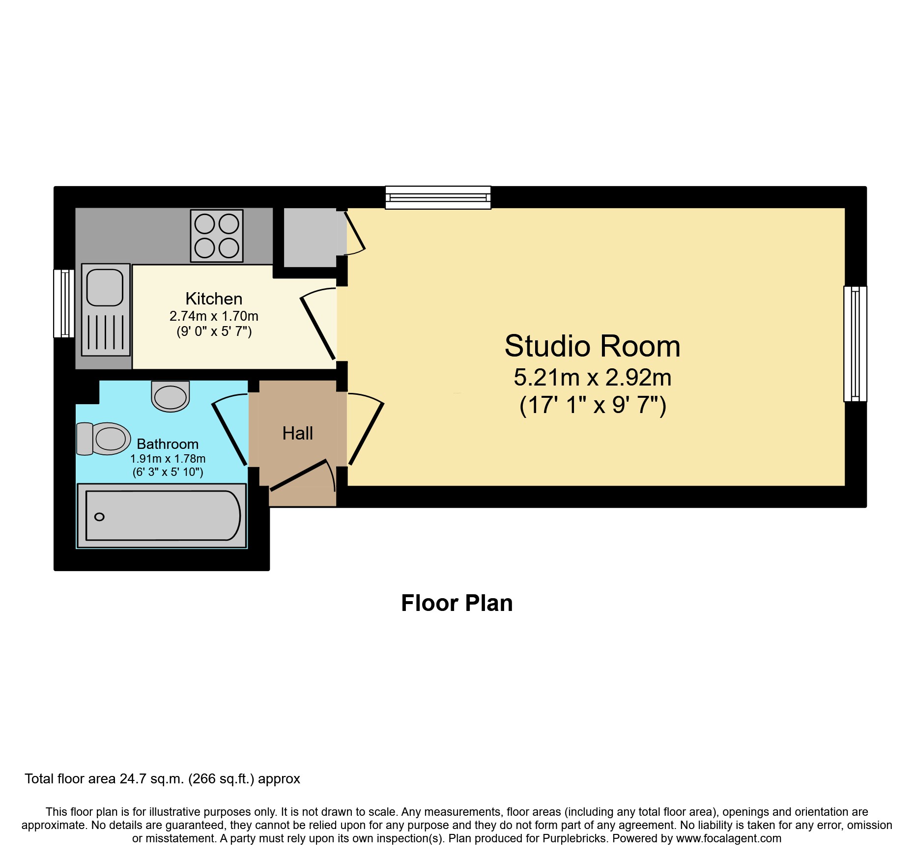 99, Walsingham Close, Hatfield floorplan