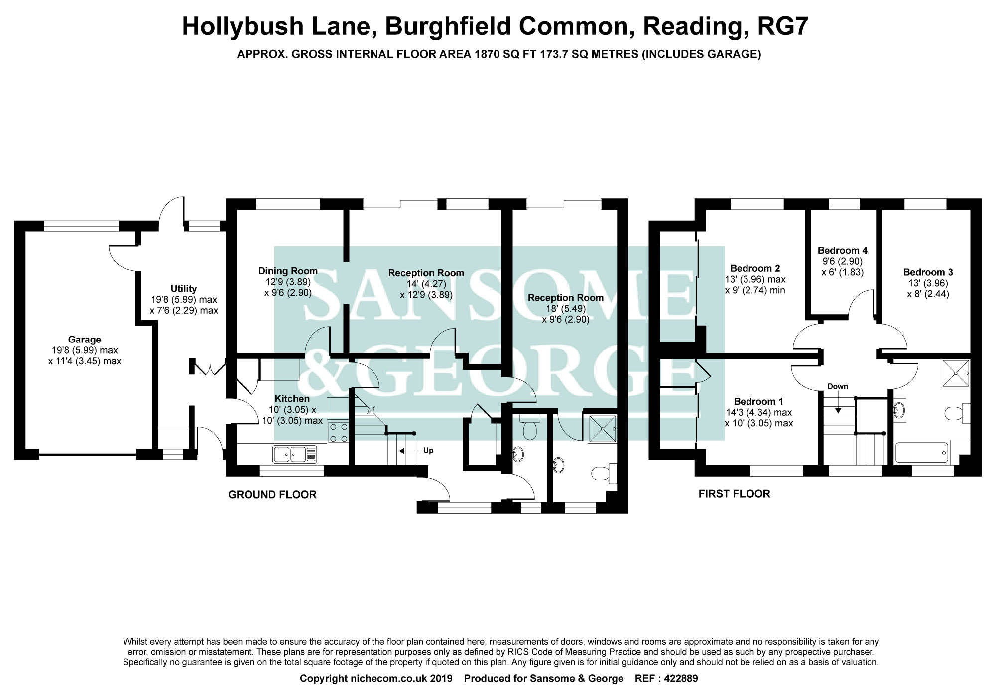 4 Bedrooms Detached house for sale in Hollybush Lane, Burghfield Common, Reading, Berkshire RG7