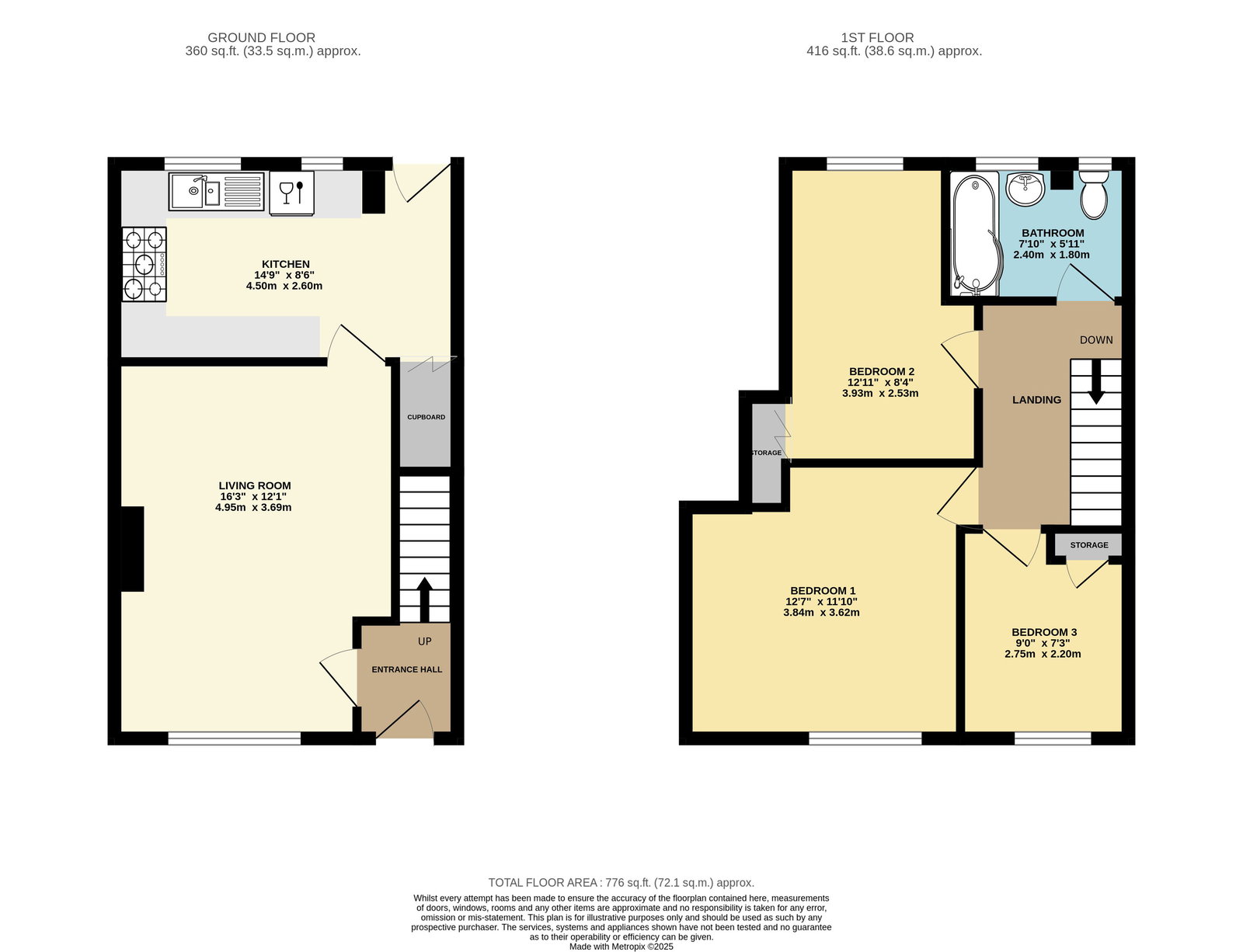 45, Portland Avenue, Sittingbourne floorplan