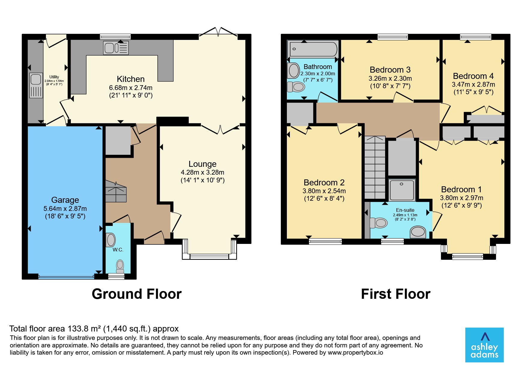 18, Whitehaven Grove, Derby floorplan