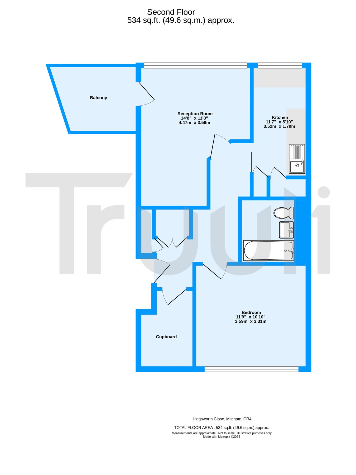 88, Illingworth Close, Mitcham floorplan
