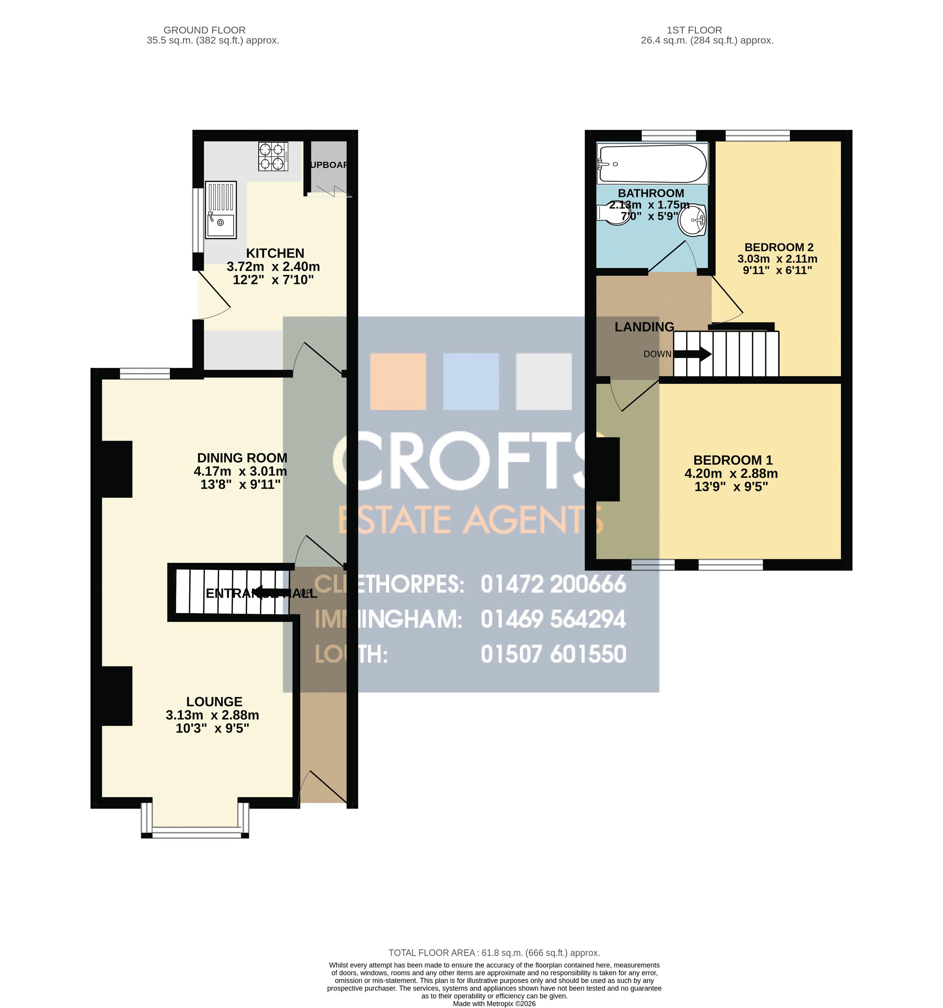 15, Bowers Avenue, Grimsby floorplan