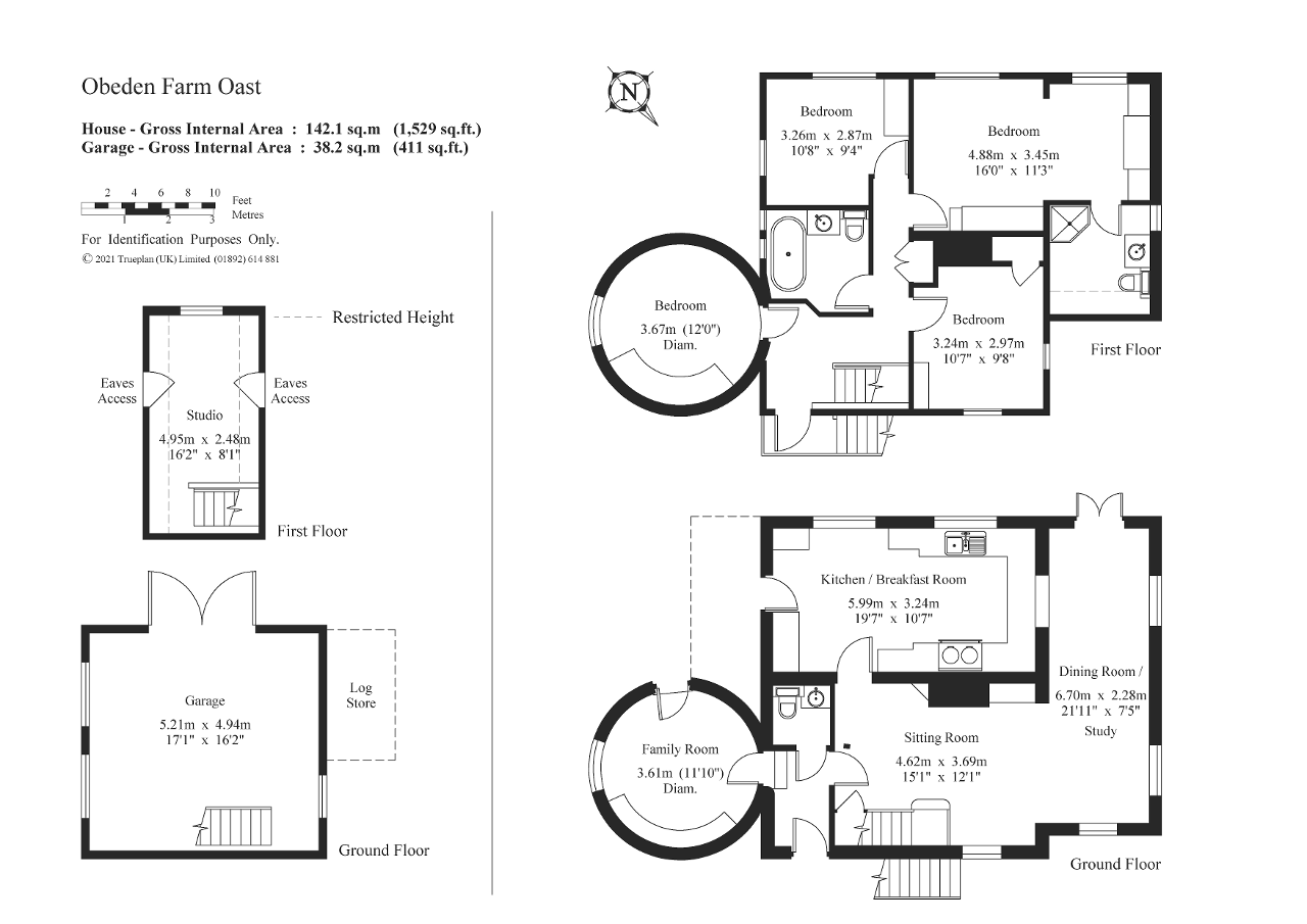 Obeden Farm Oast, Snughorne Lane, Smarden floorplan
