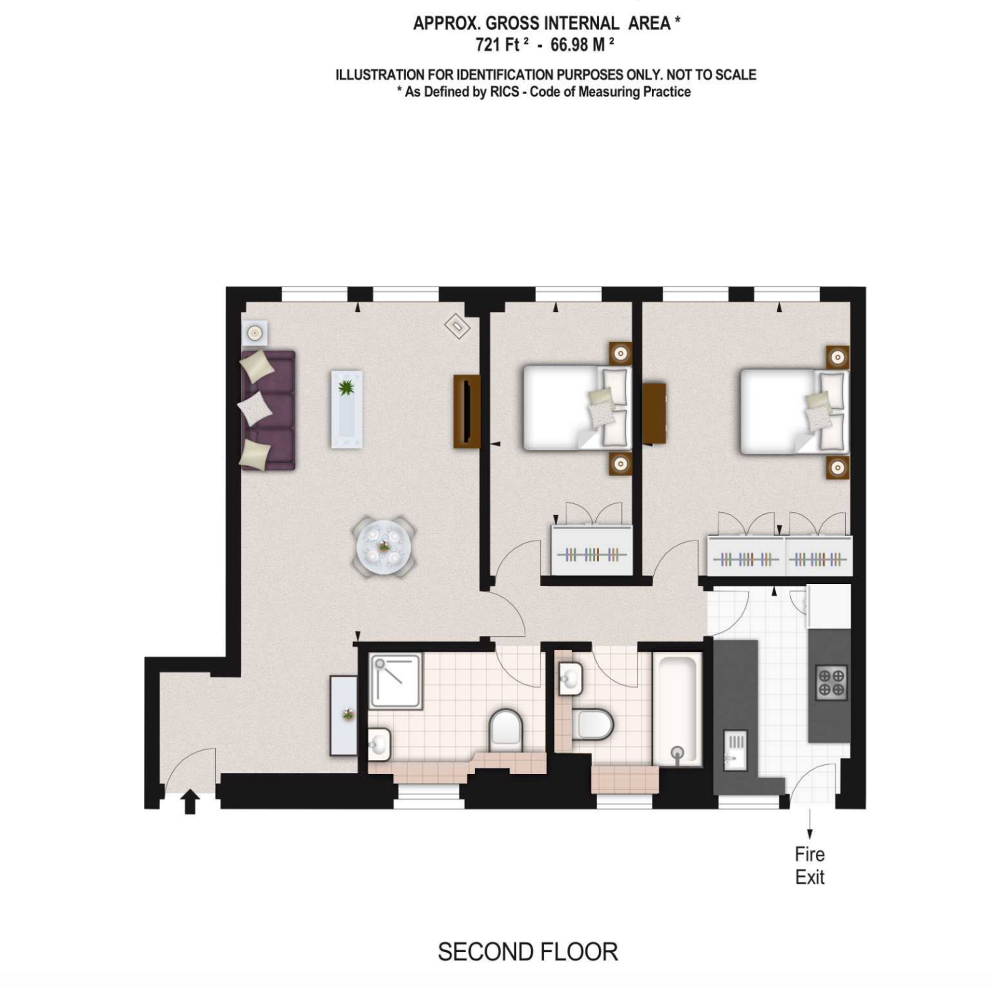 Flat 29, Pelham Court, London floorplan