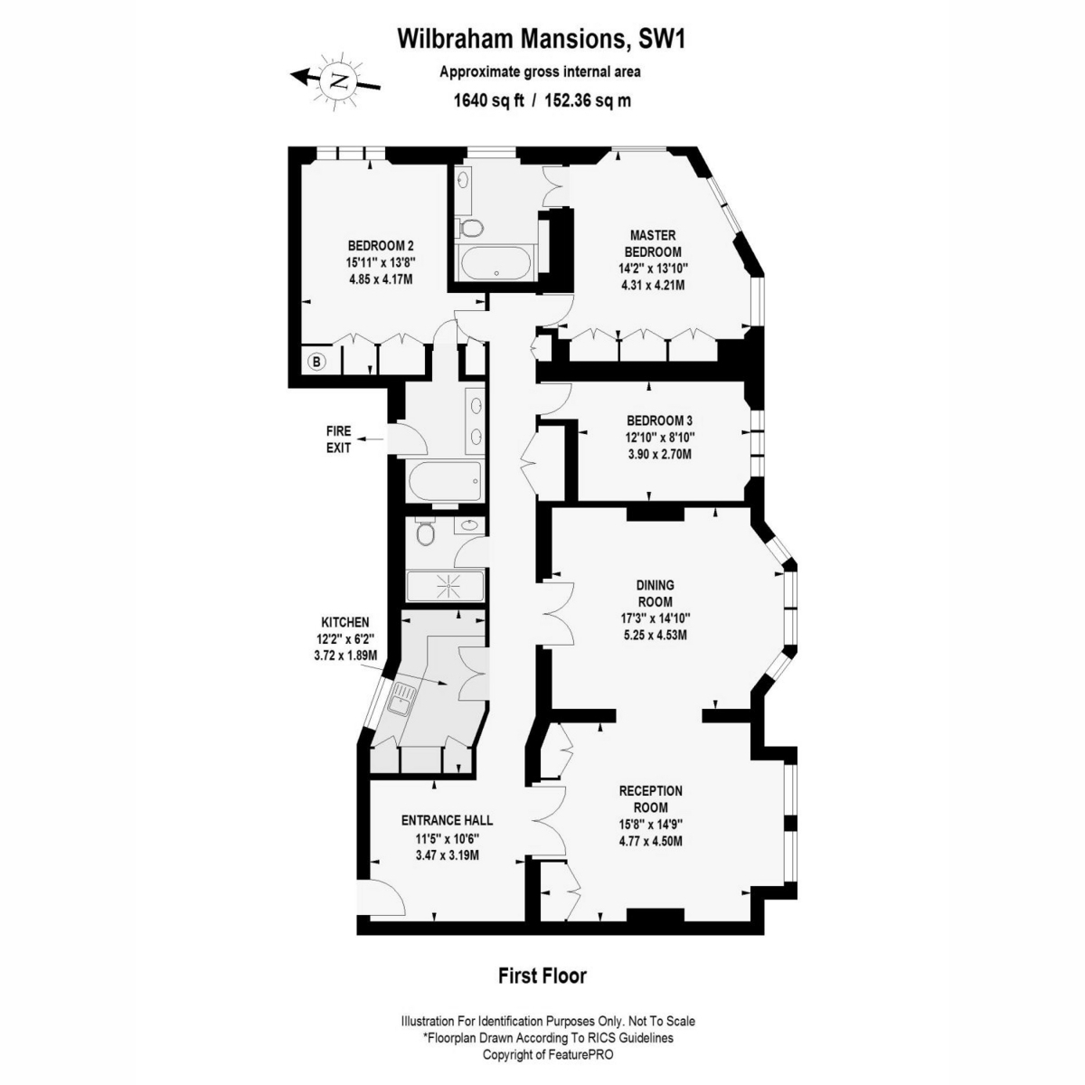 Flat 6 Wilbraham M, 10, Wilbraham Place, London floorplan