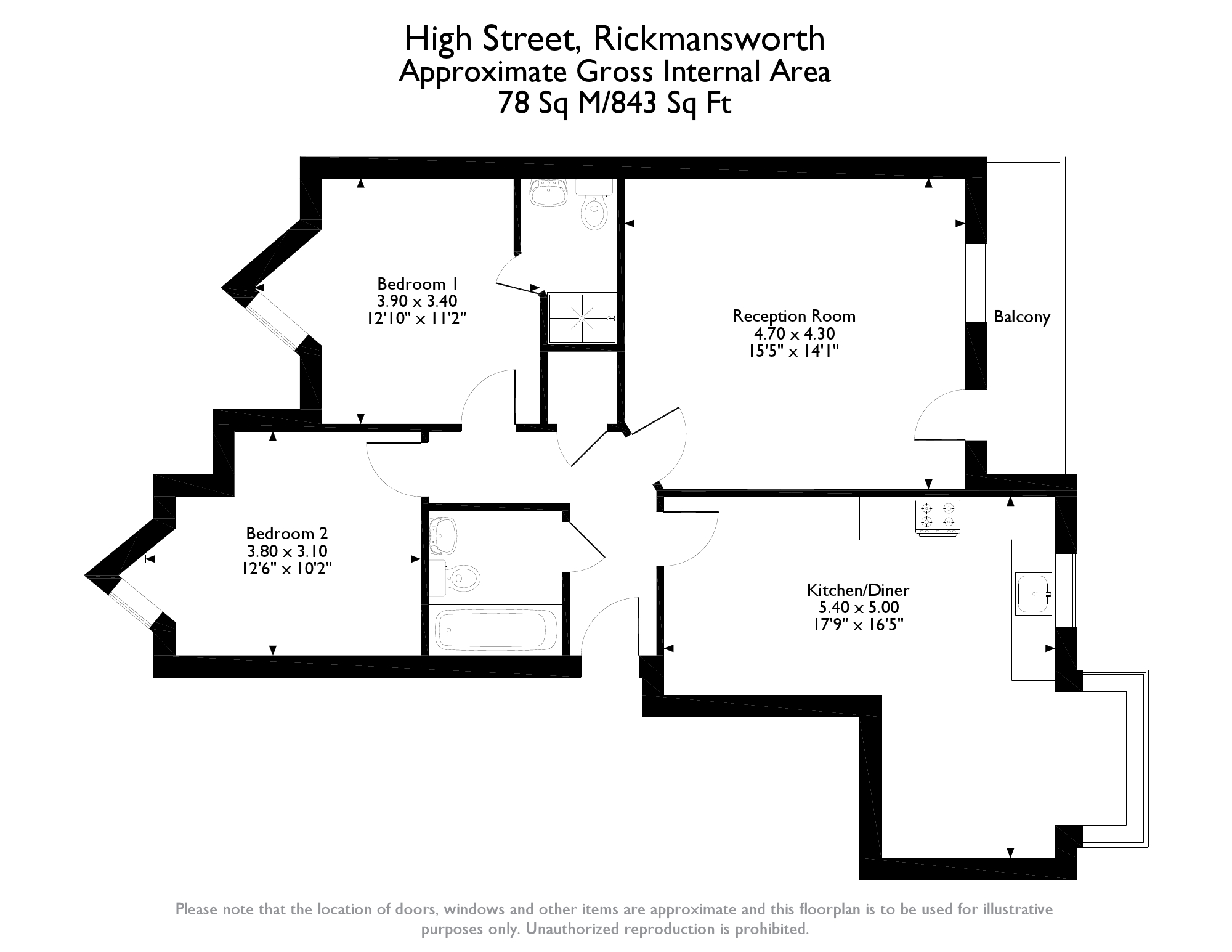 2 Bedrooms Flat for sale in High Street, Rickmansworth WD3