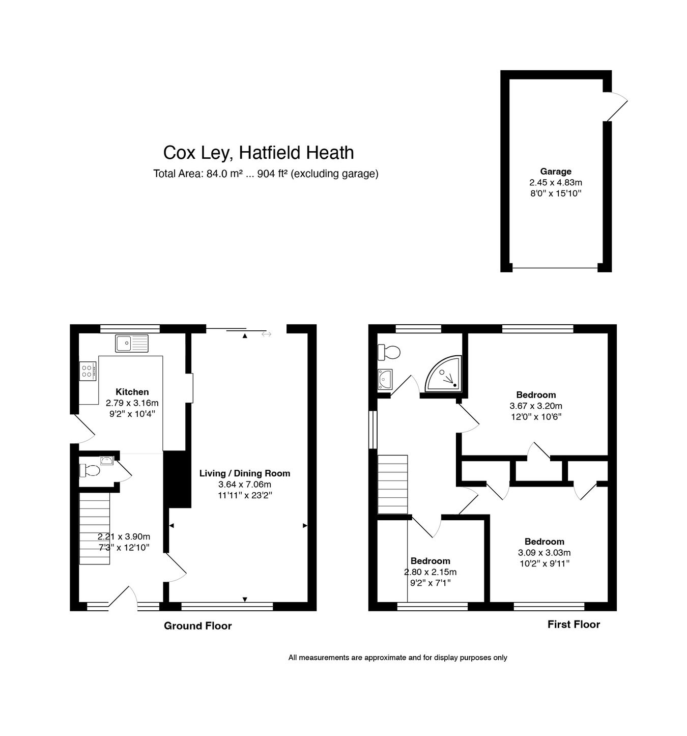 6, Cox Ley, Bishop's Stortford floorplan