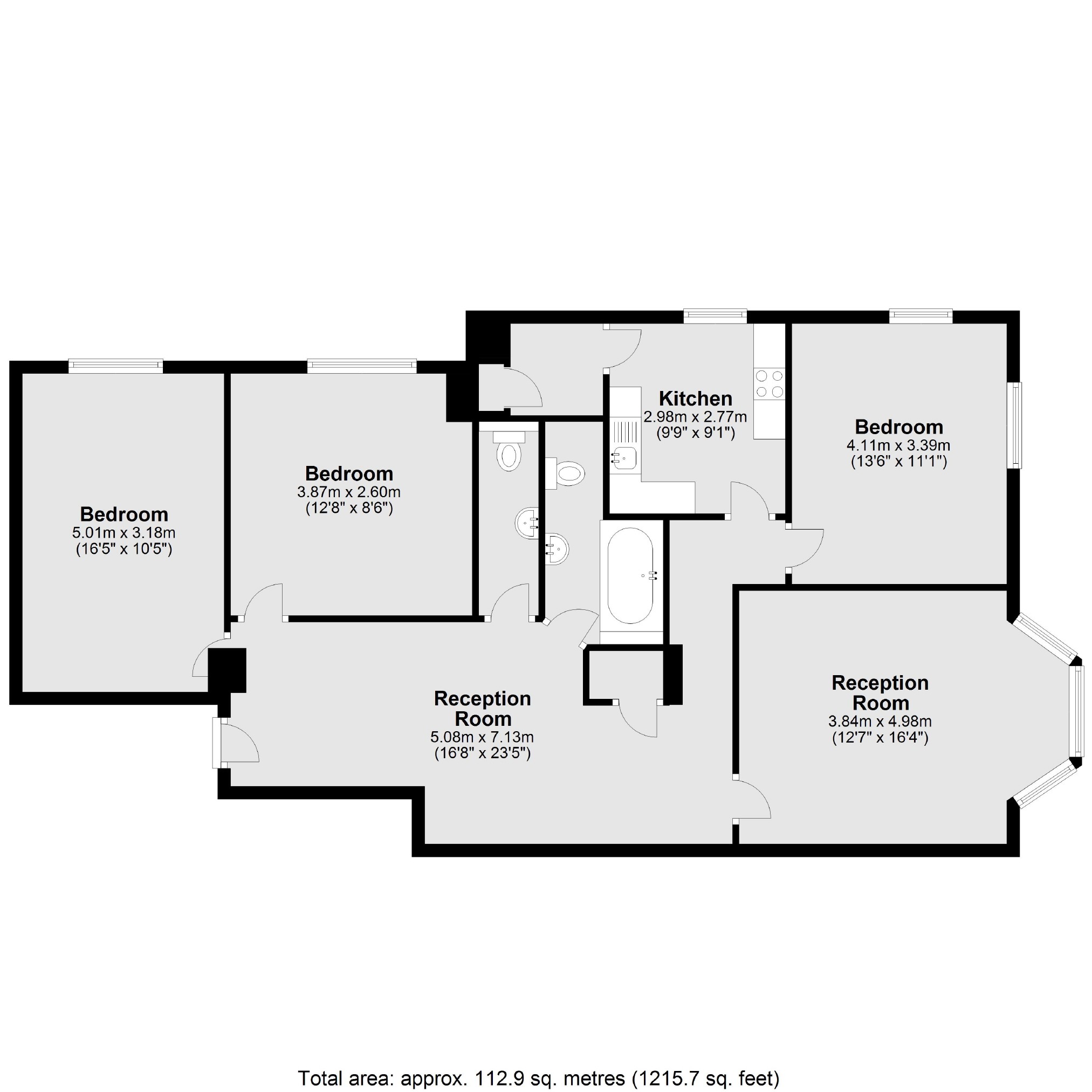 Flat 152, Haven Green Court, Haven Green, London floorplan