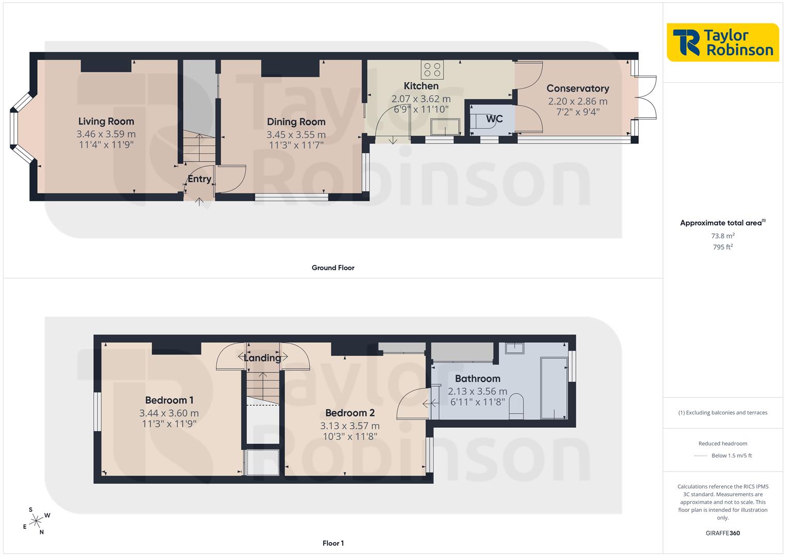 22, Mill Road, Crawley floorplan