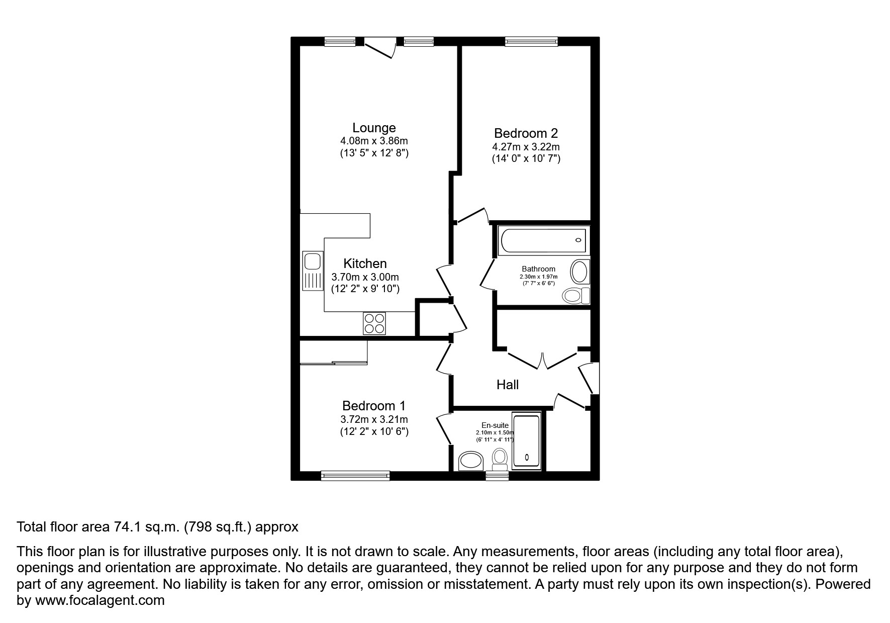 Flat 4, Hyde Lodge, West Drayton floorplan