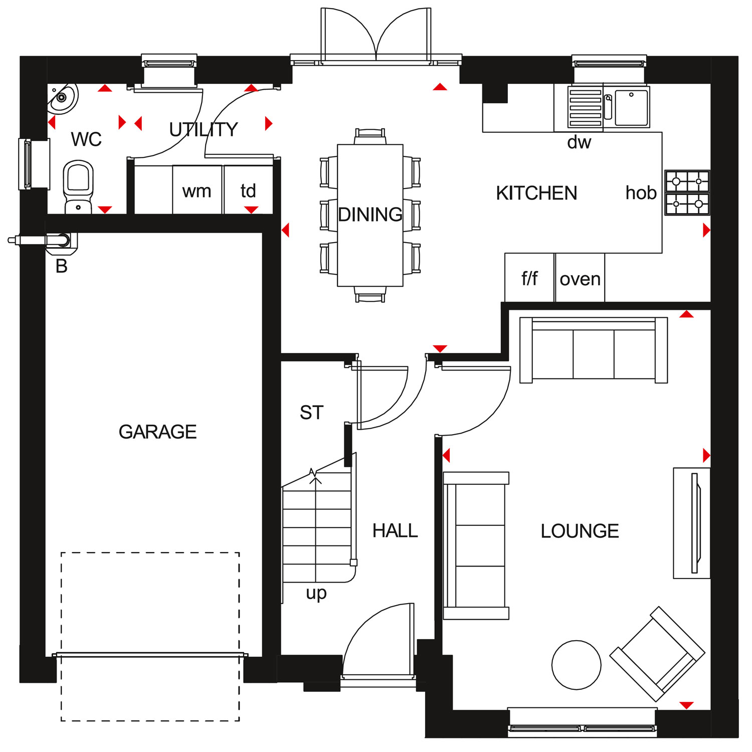 H8553409, Dowling Road, Uttoxeter floorplan