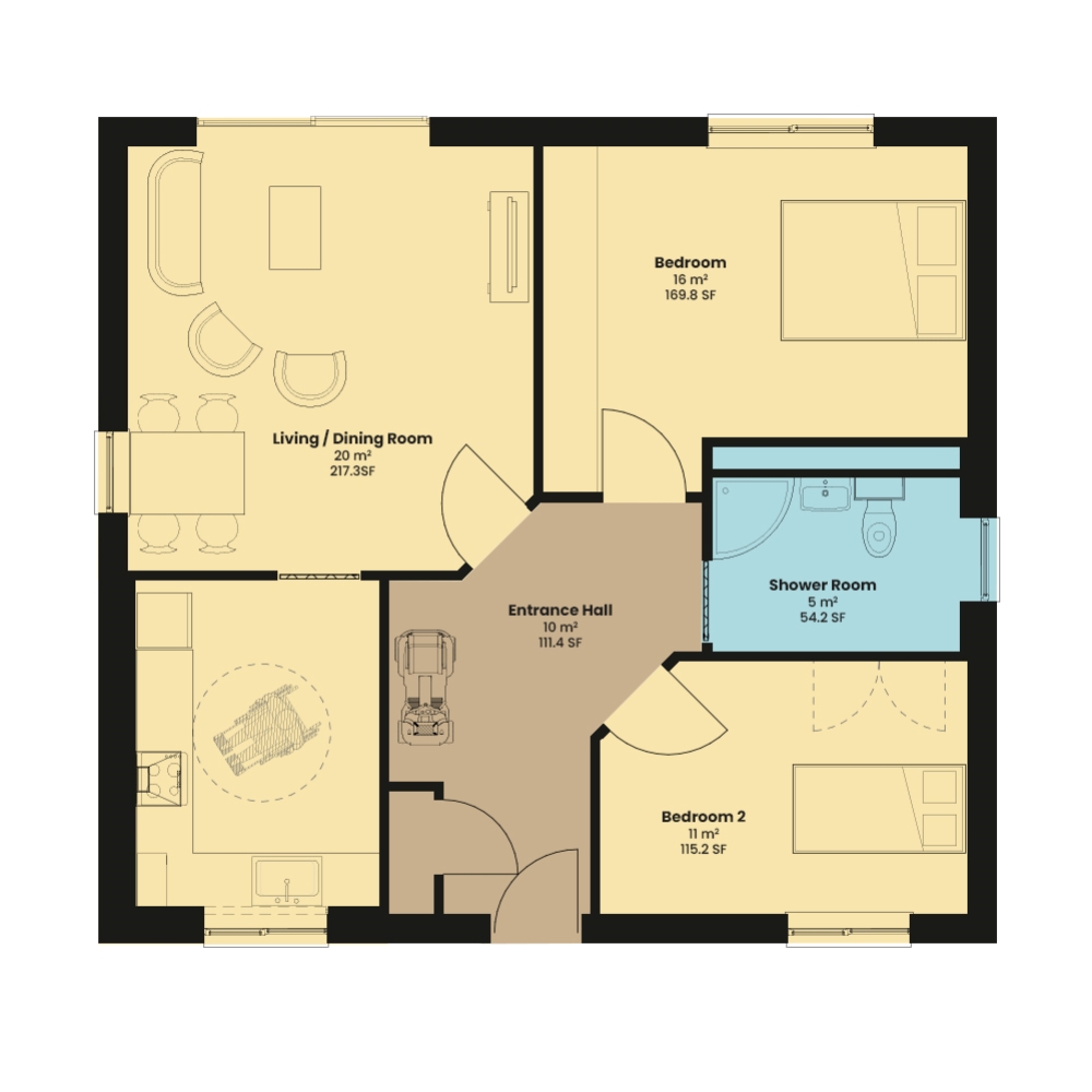 Plot 22, Bungalow Development, 30 Queen Elizabeth Street, Market Rasen floorplan